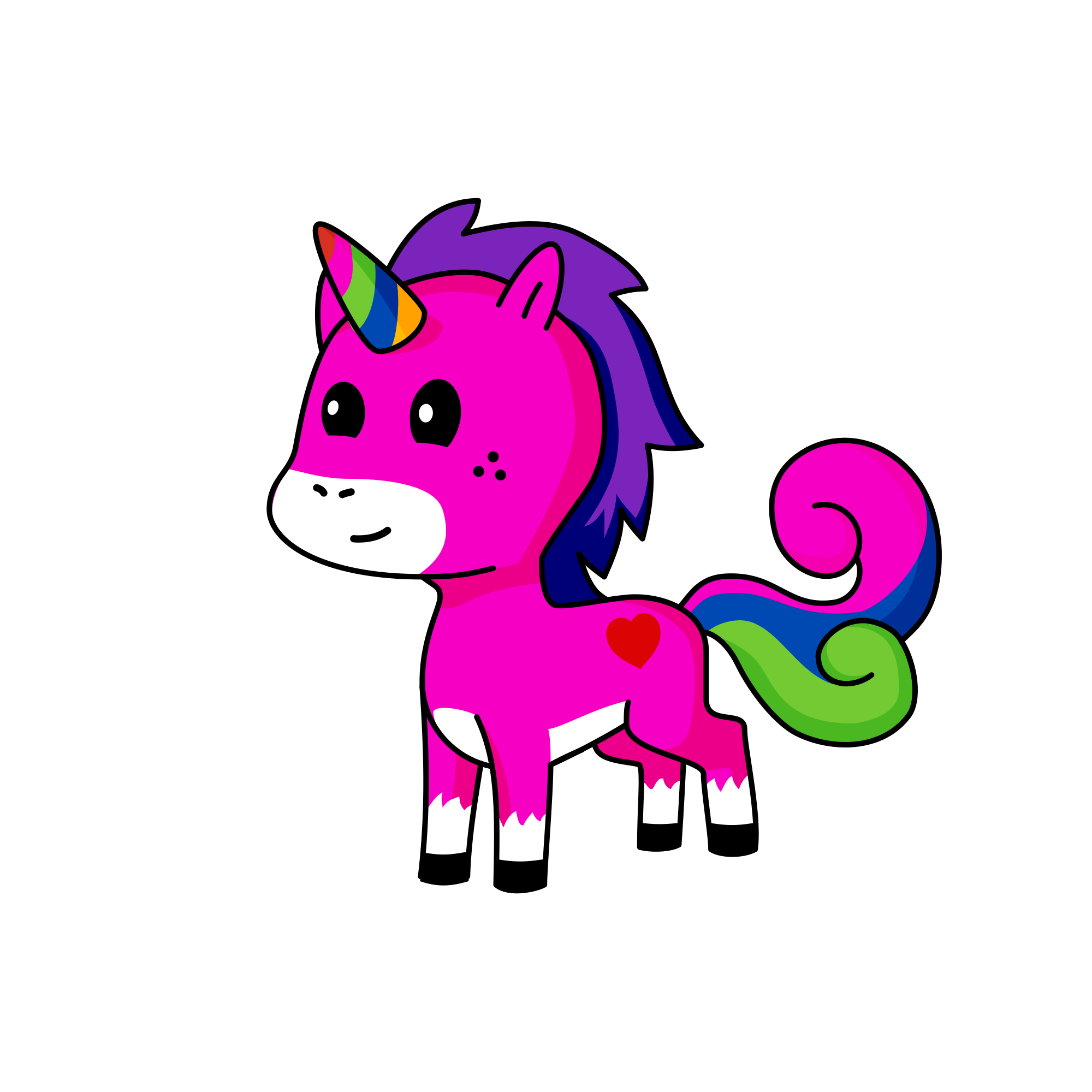 Bubbles , the unicorn