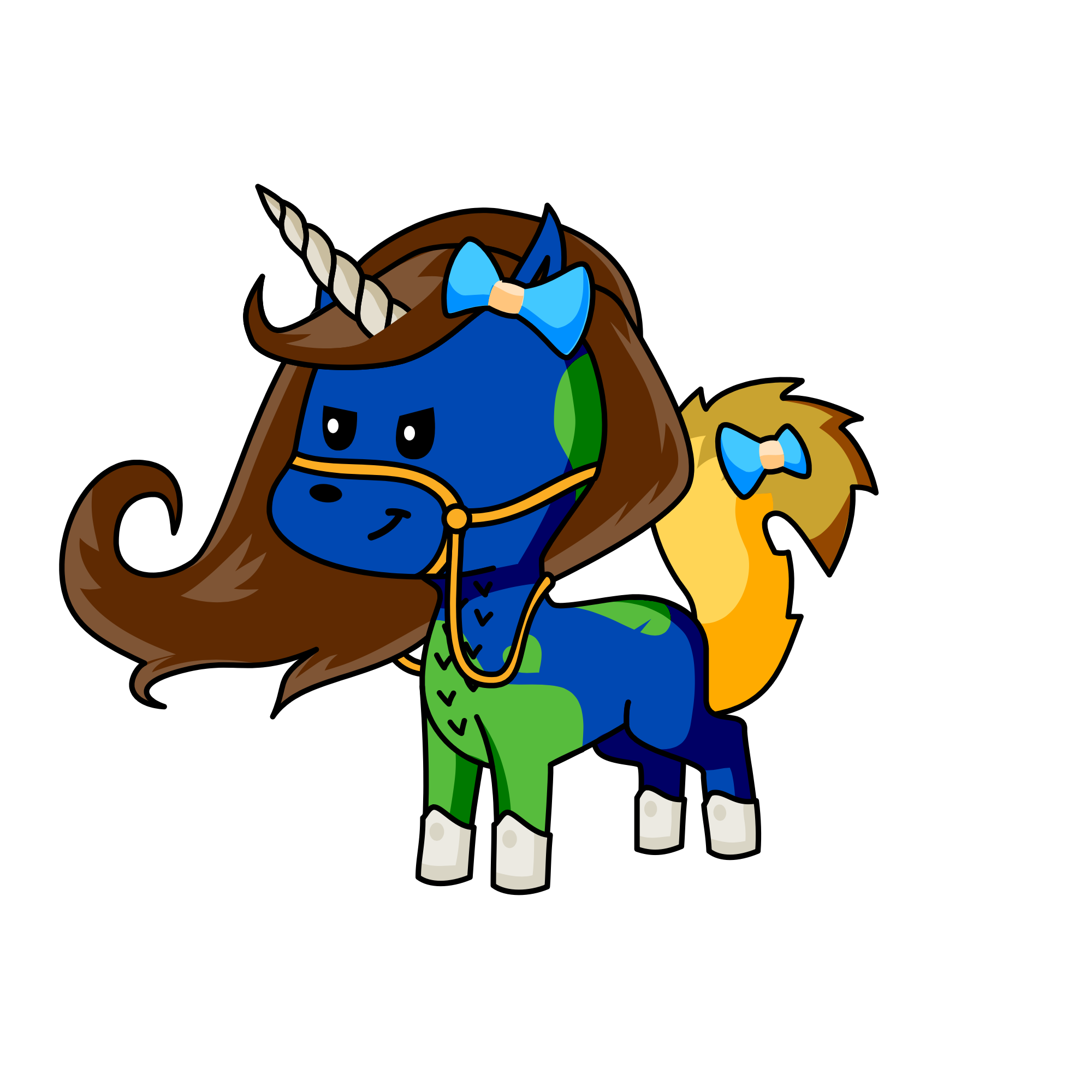Qwe, the unicorn