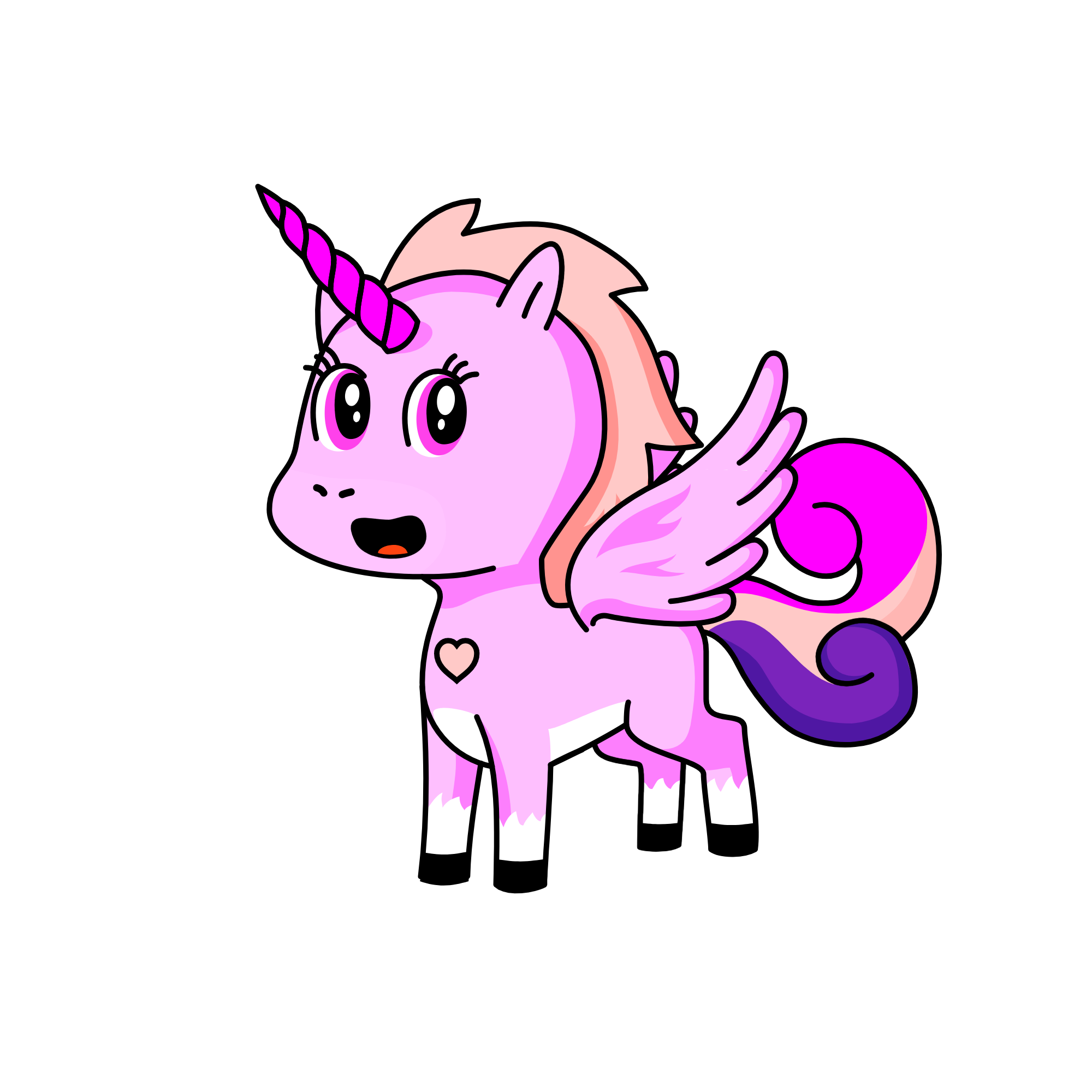 pinky , the unicorn