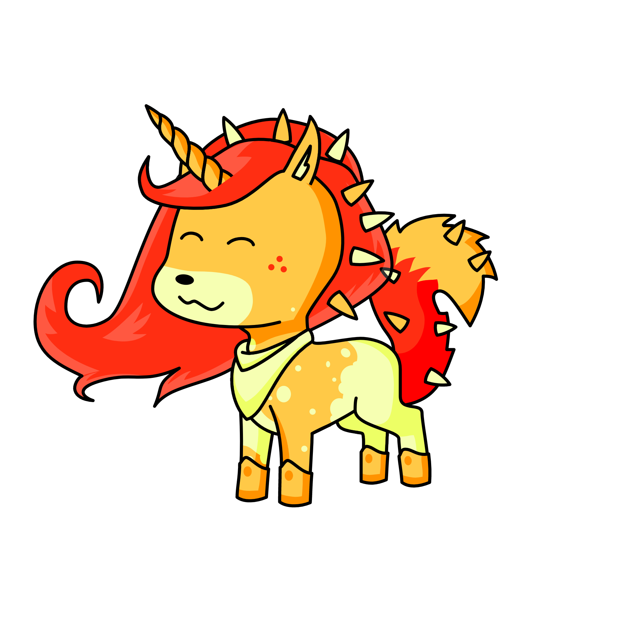 Fire Fox, the unicorn