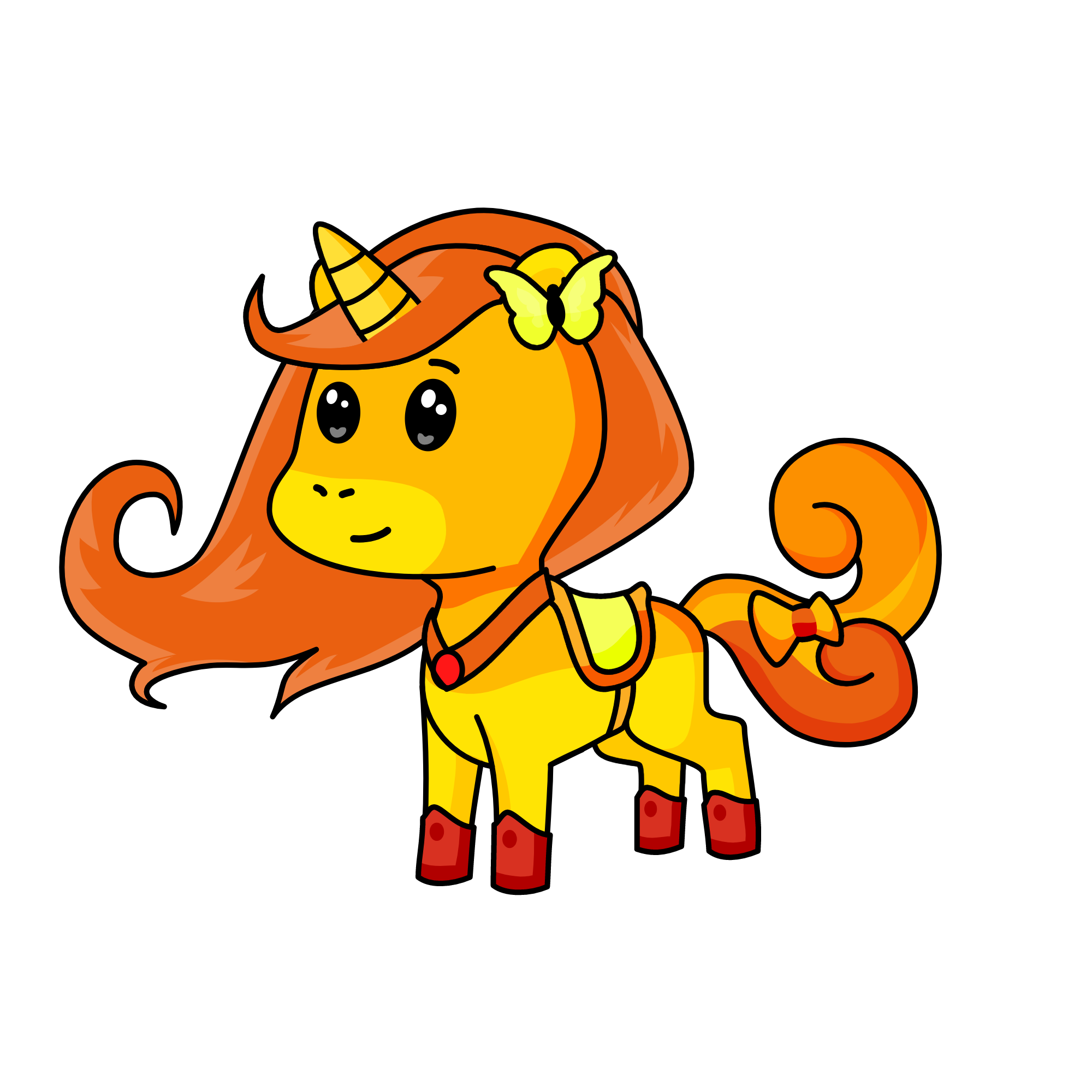 yellow, the unicorn