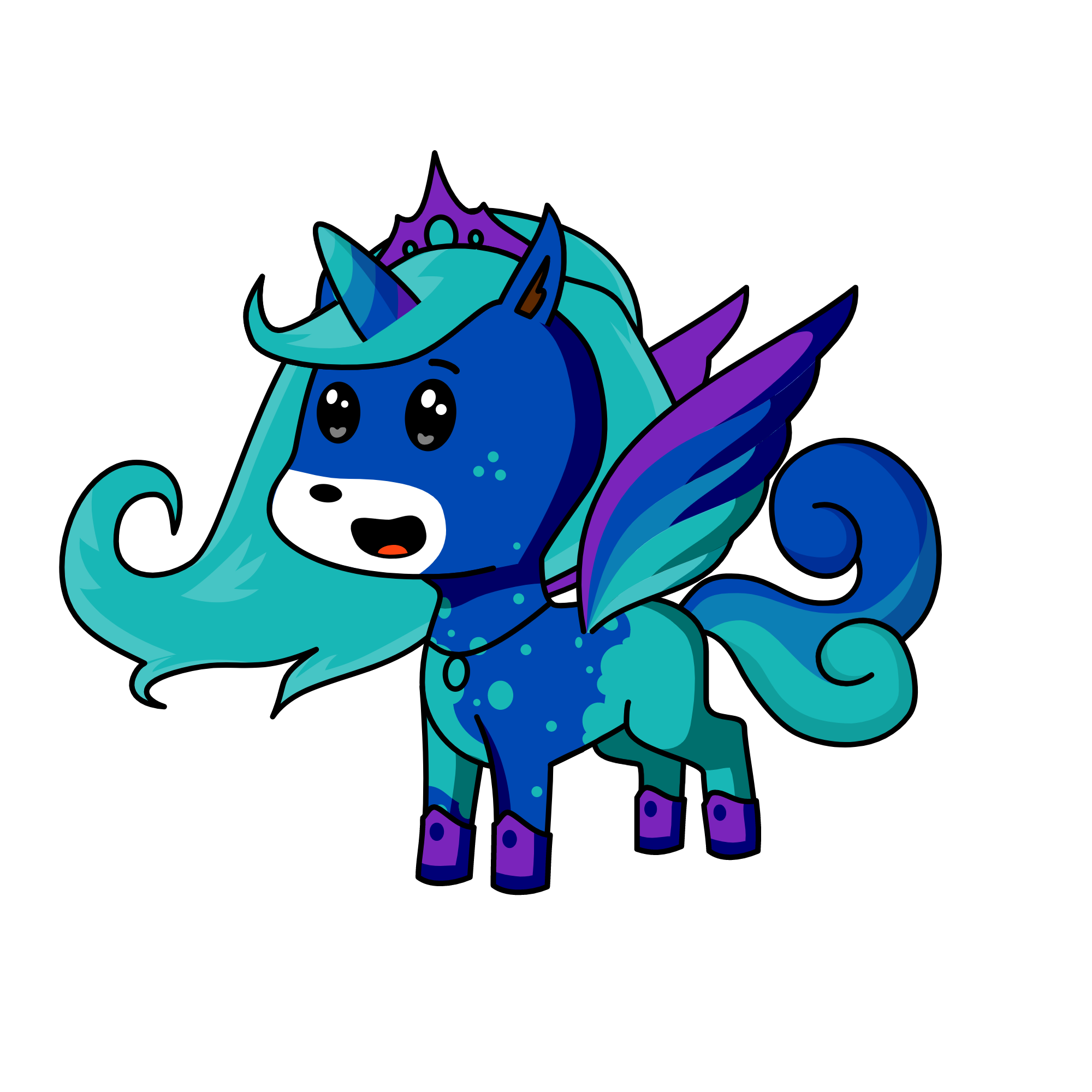 Night princess, the unicorn