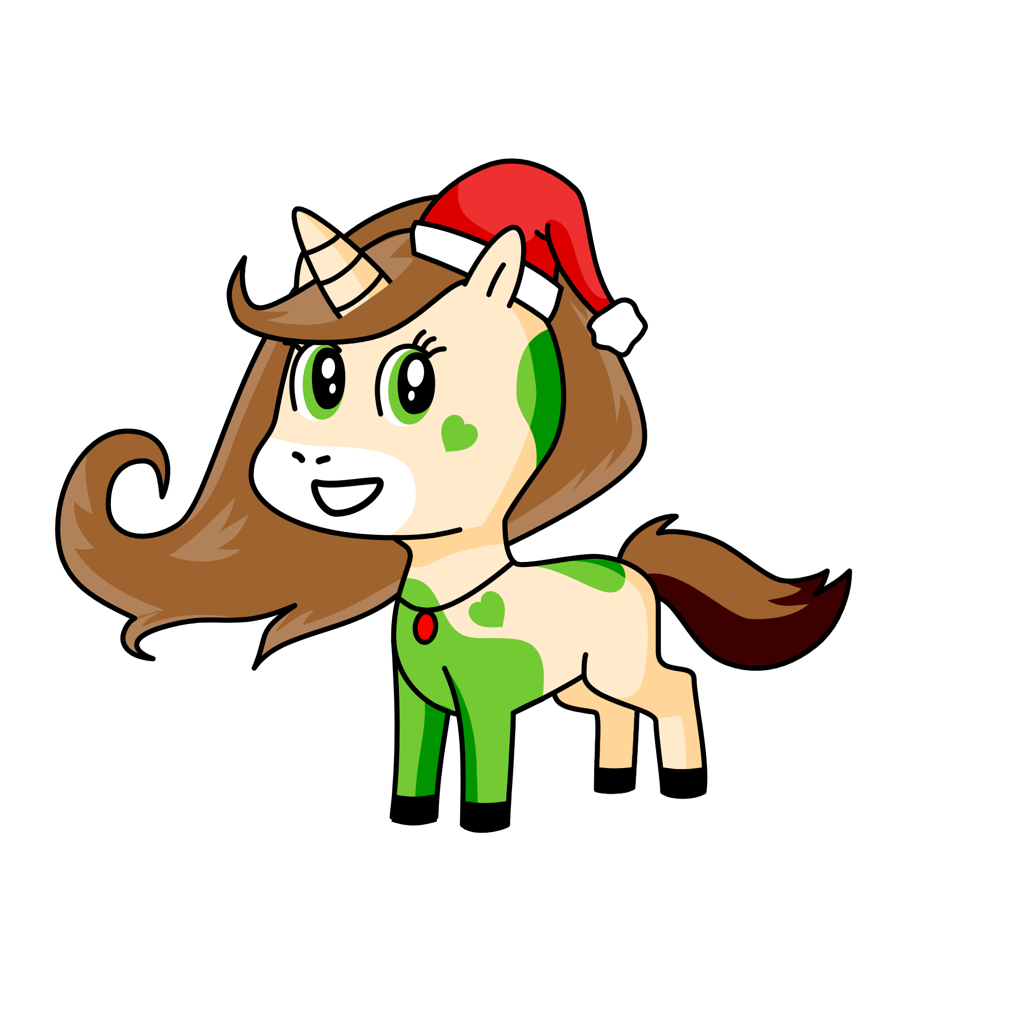 Santas Helper, the unicorn