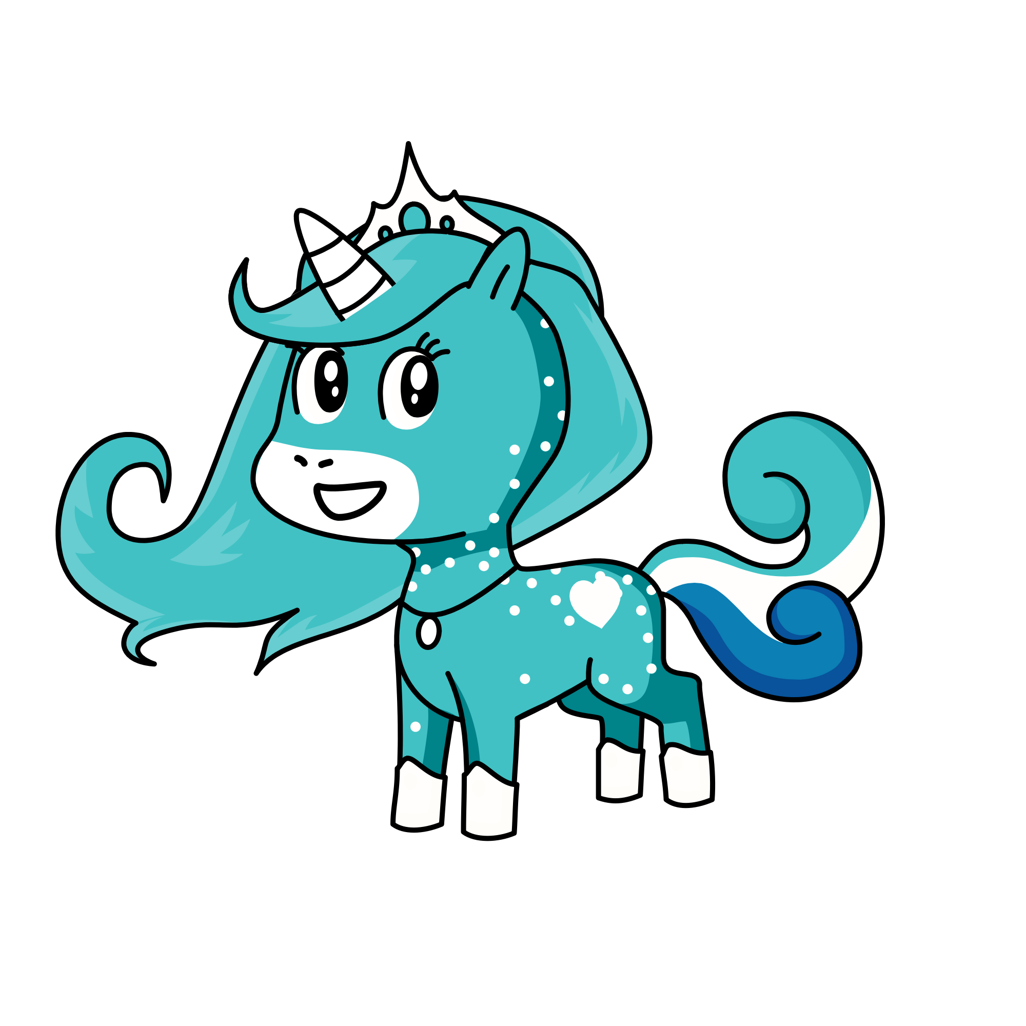 Diamond bee corn, the unicorn