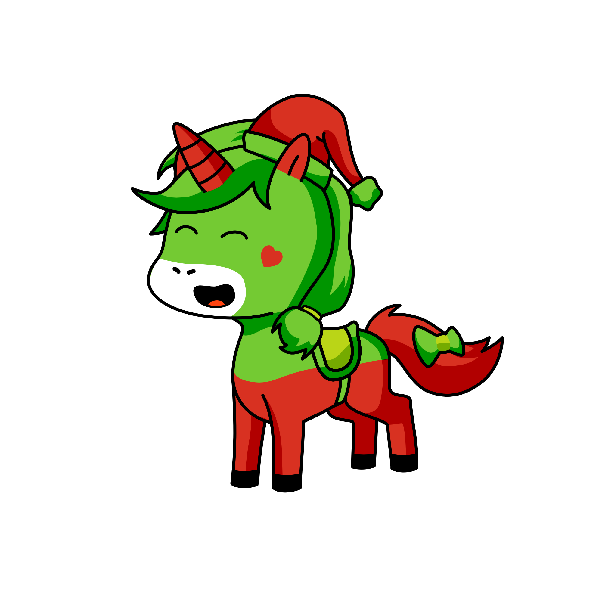 Festive bee corn, the unicorn