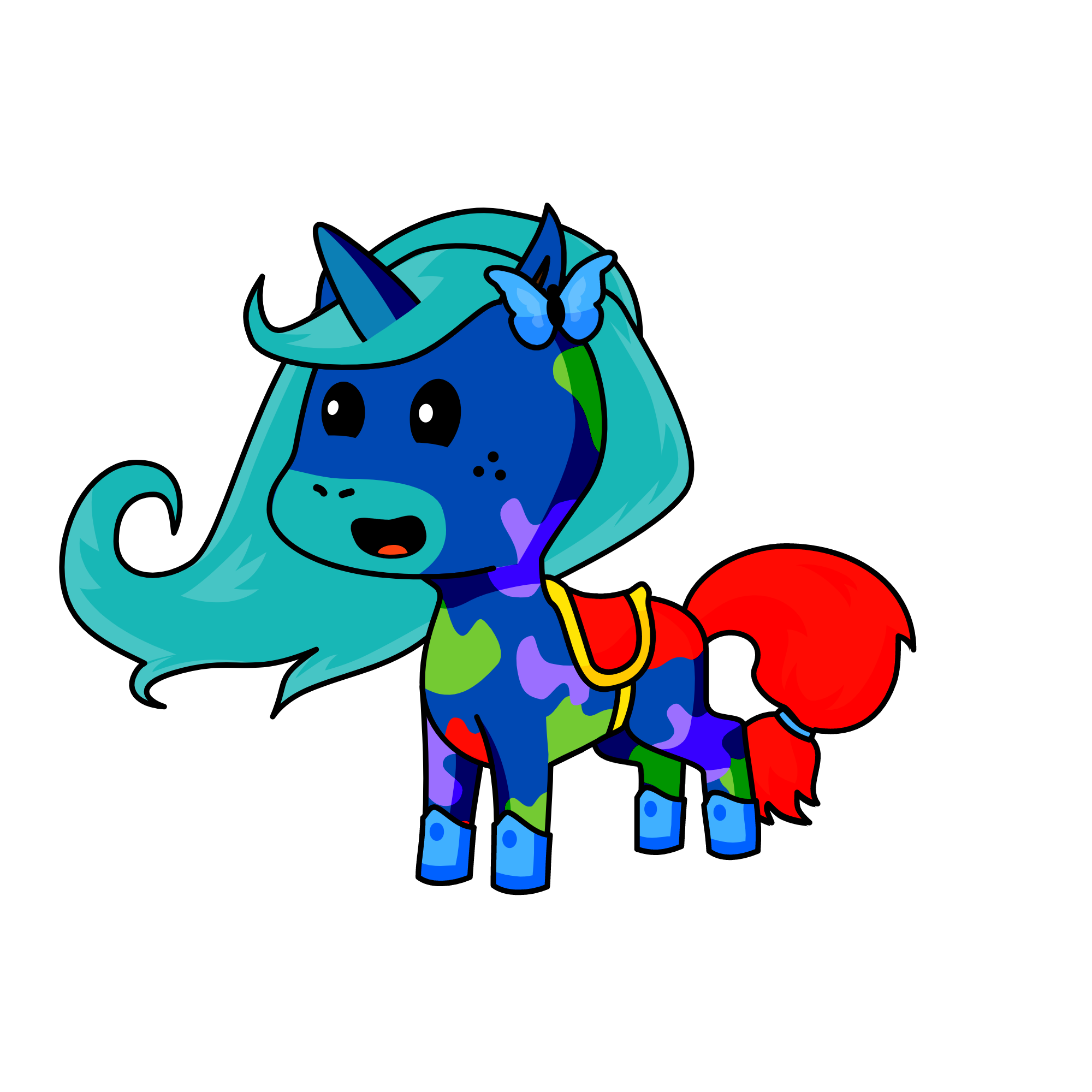 aimee the pony., the unicorn