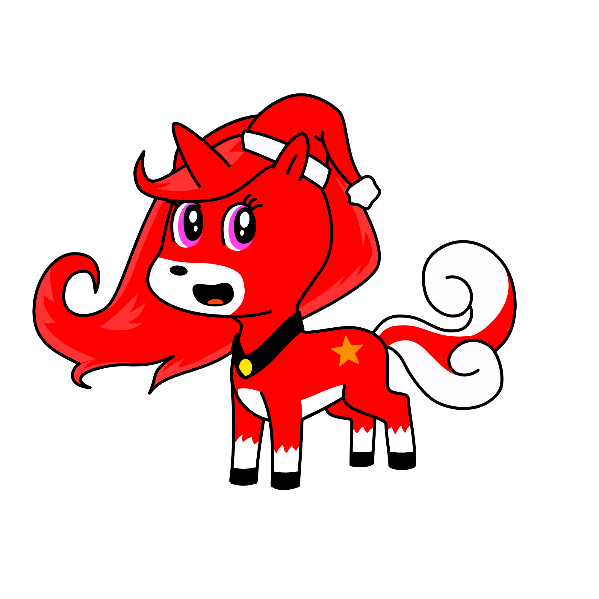santa, the unicorn