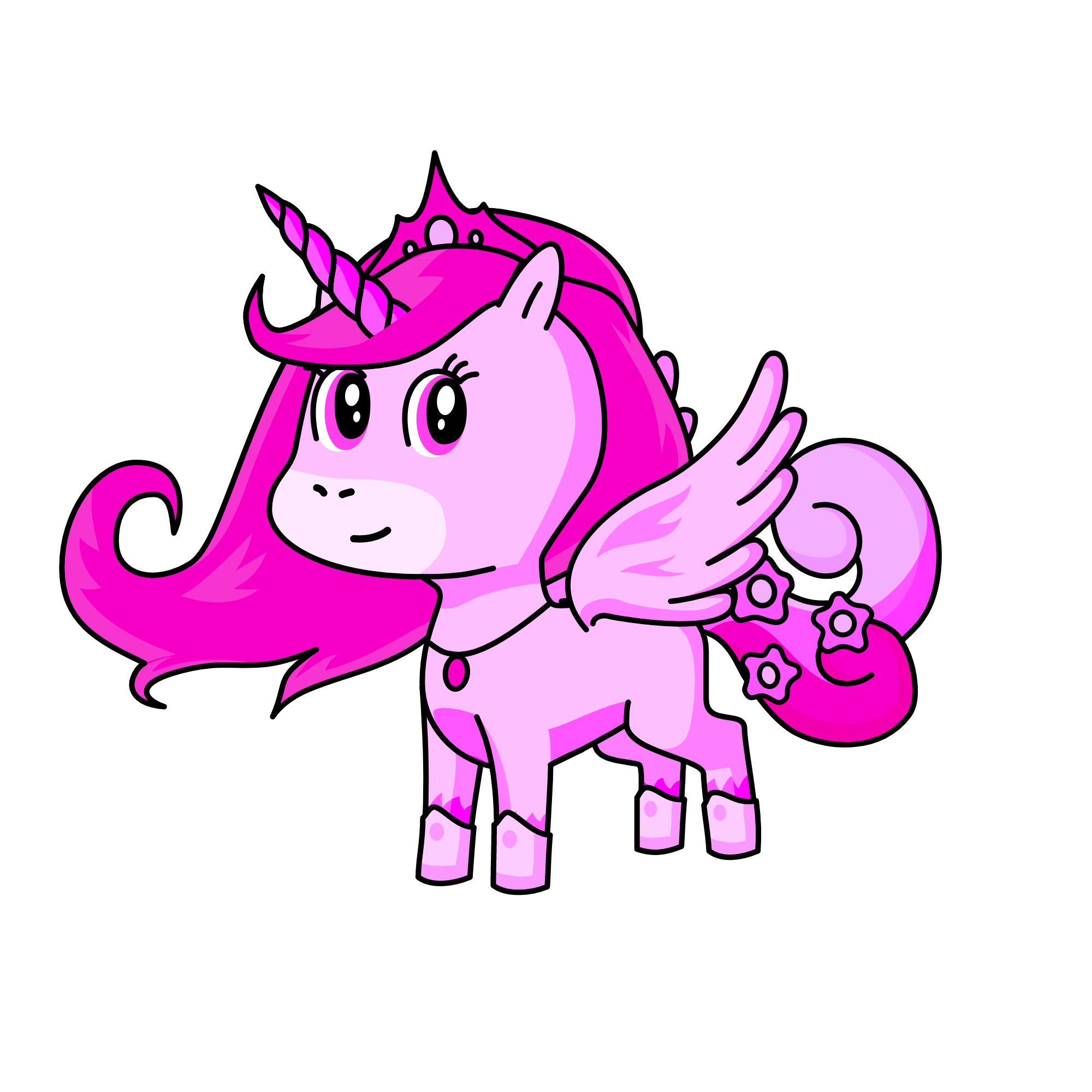 Pink, the unicorn