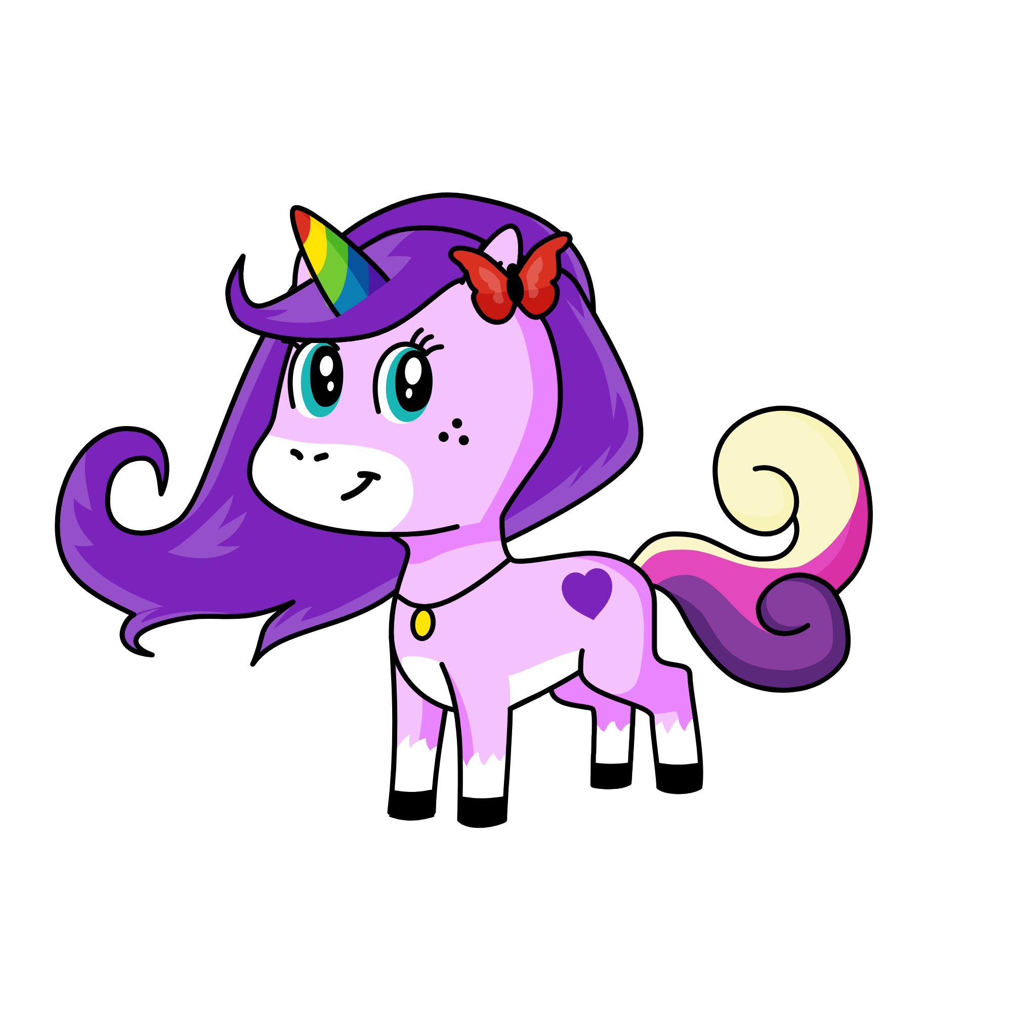 rainbow dash, the unicorn