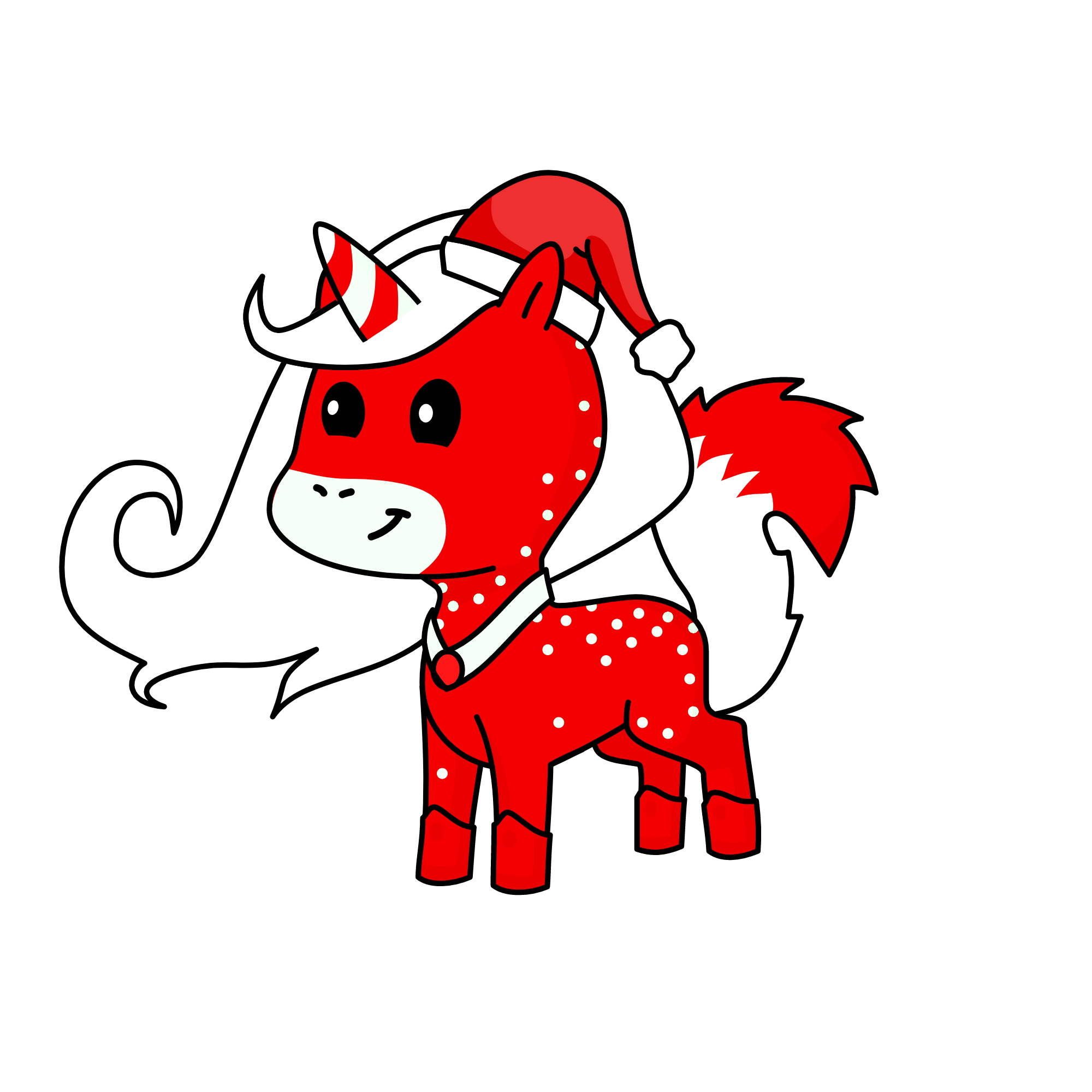 Christmas, the unicorn