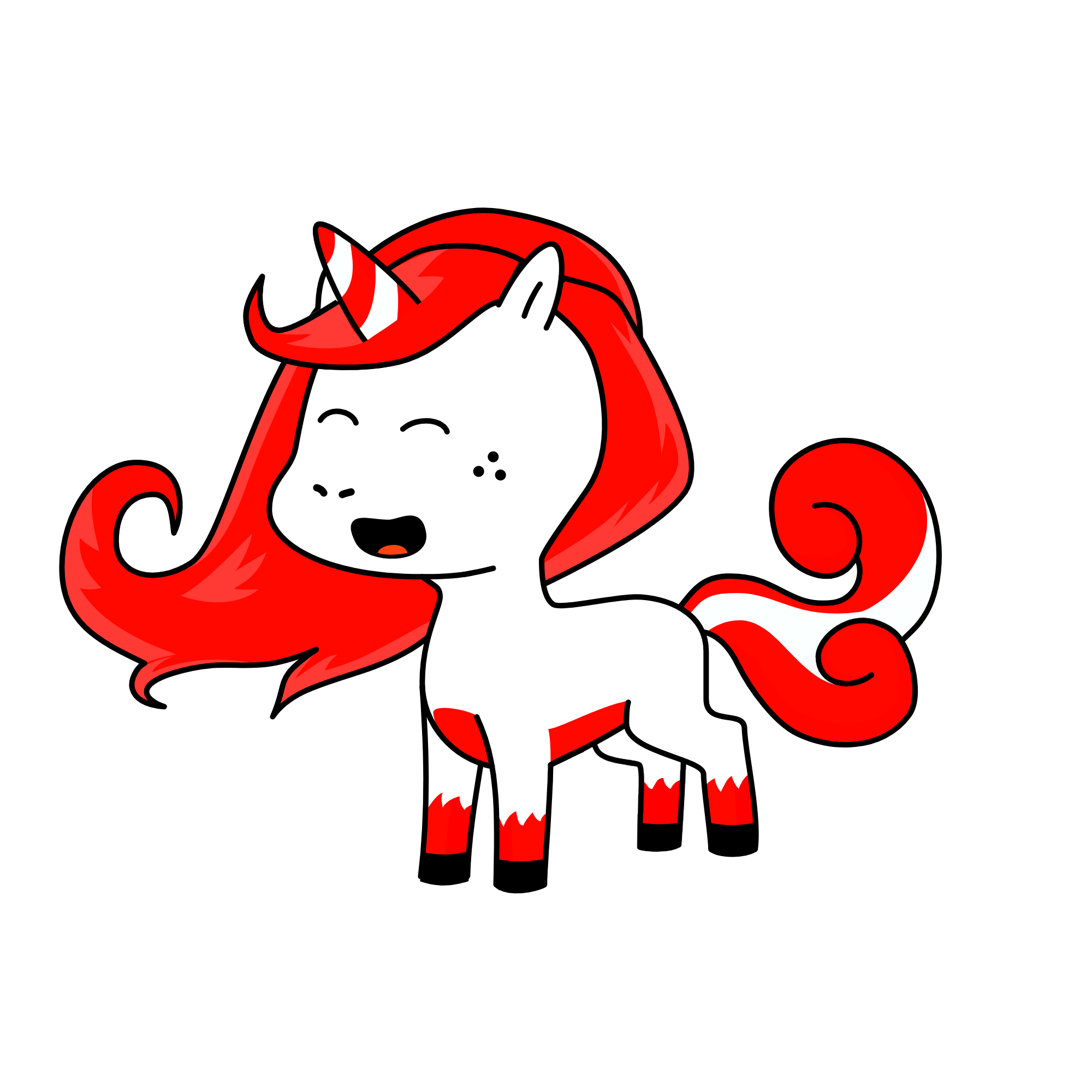 Candy Cane, the unicorn