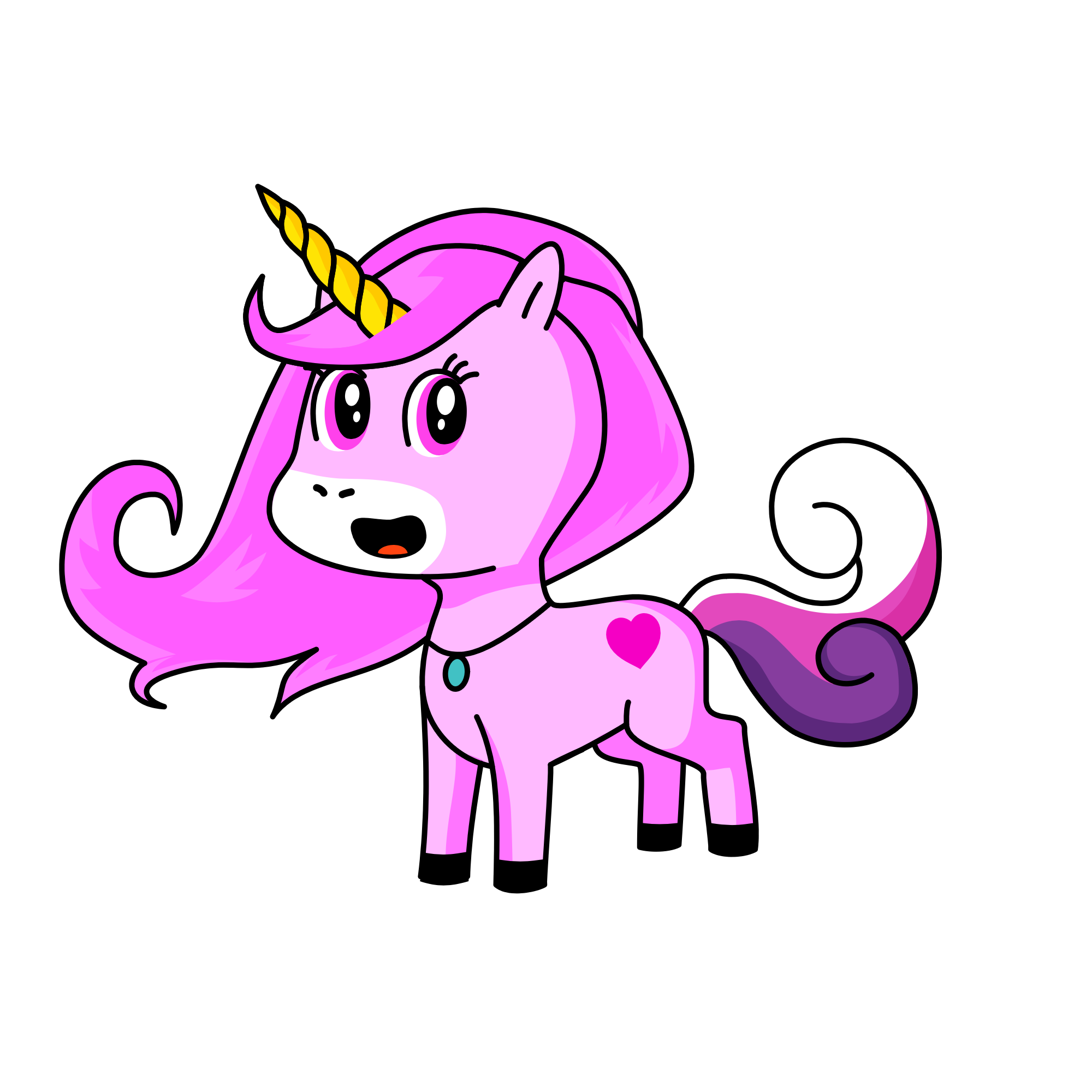 Pinky, the unicorn