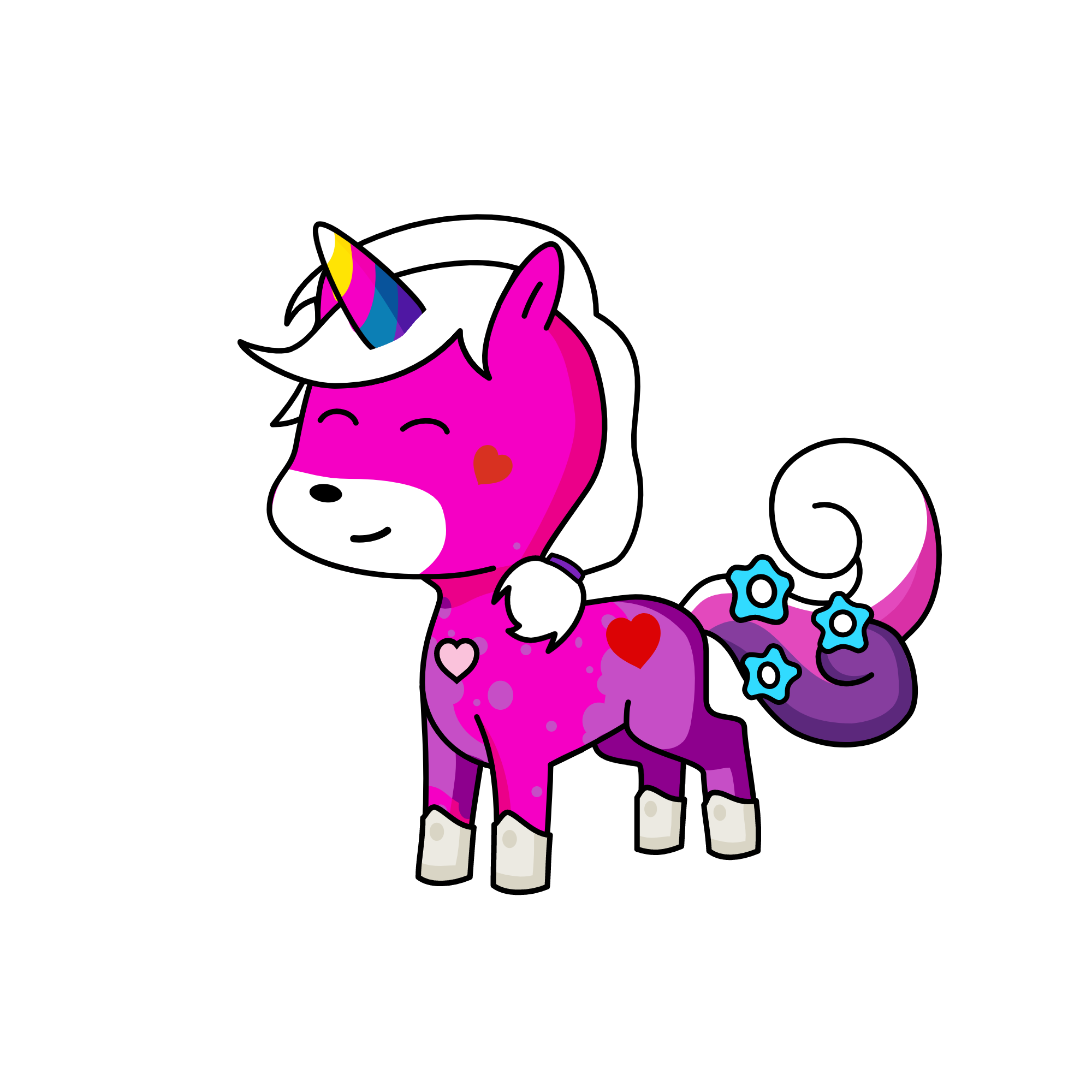 pinky, the unicorn