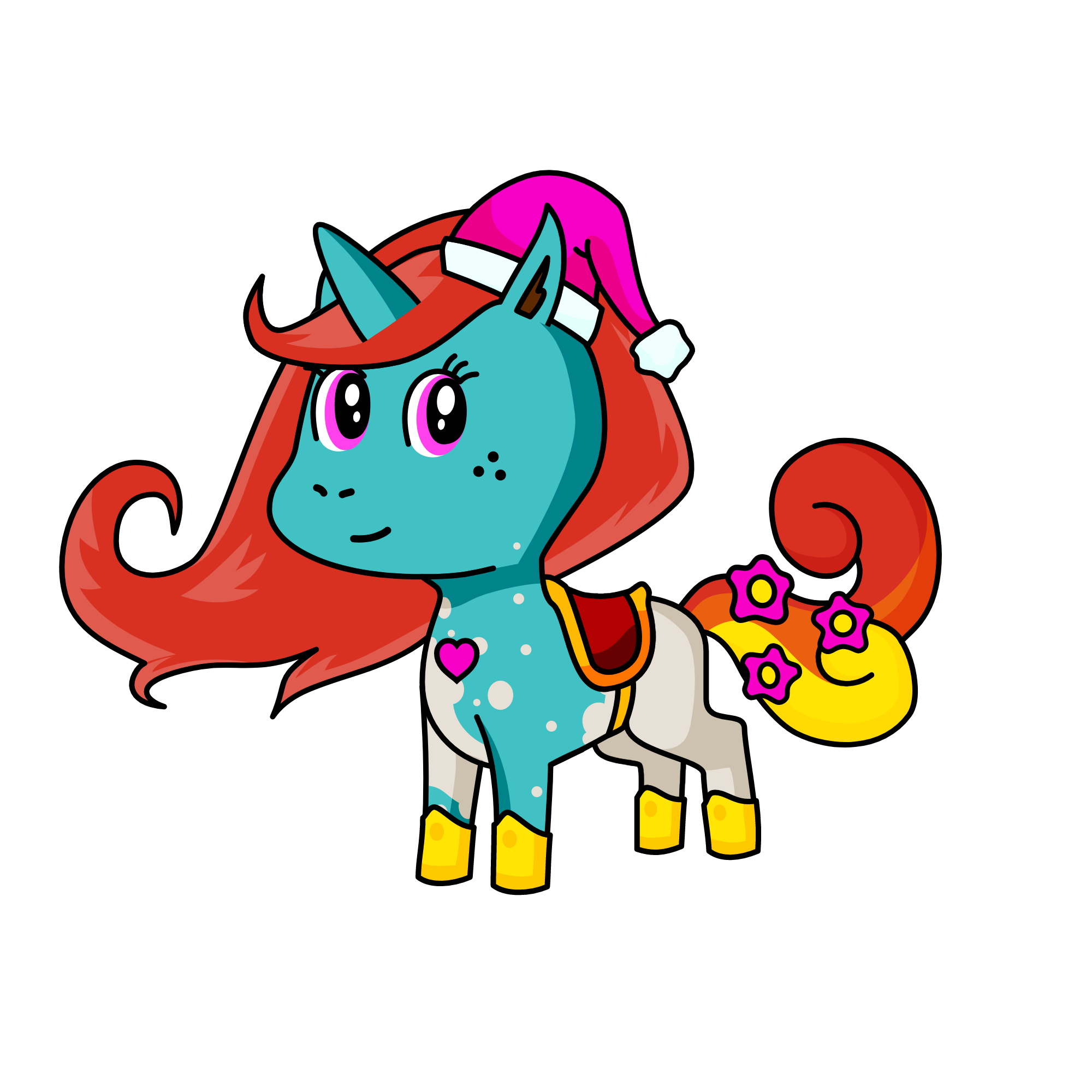 rainbow star/live in snow, the unicorn