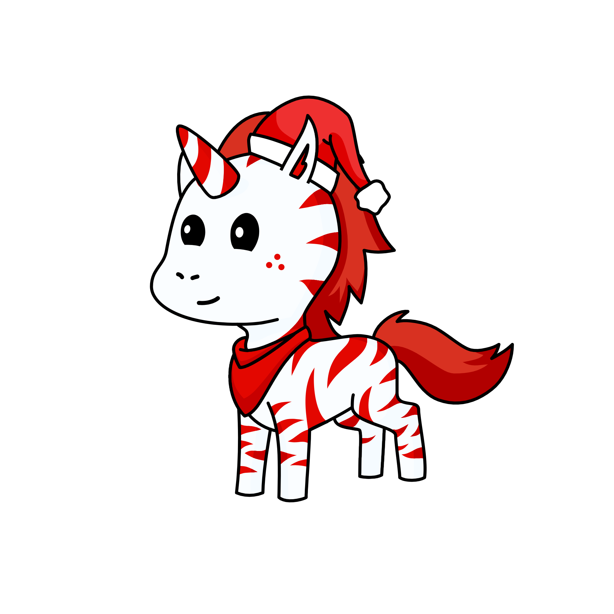 Christmas, the unicorn