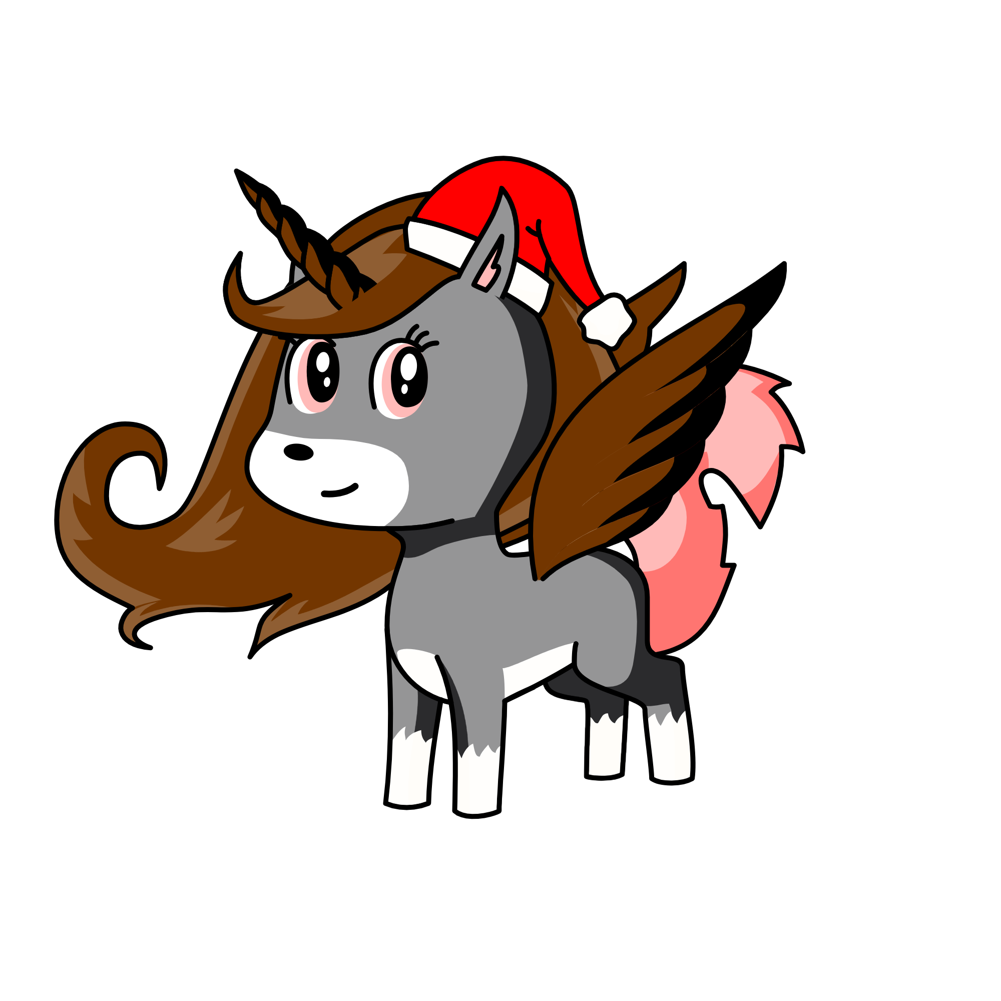 Christmas Lanky Rosey Tea , the unicorn