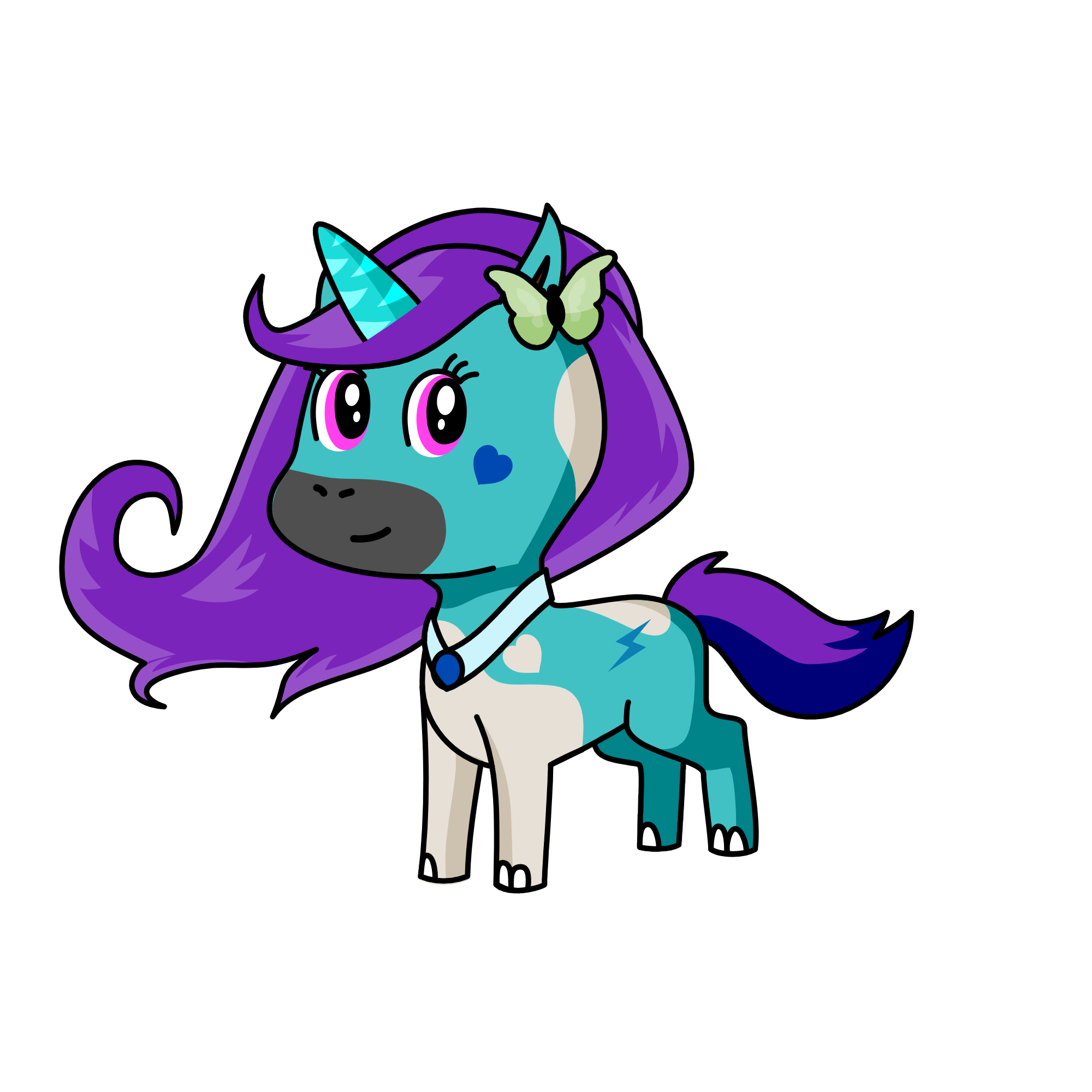 Ice Mellow Corn, the unicorn