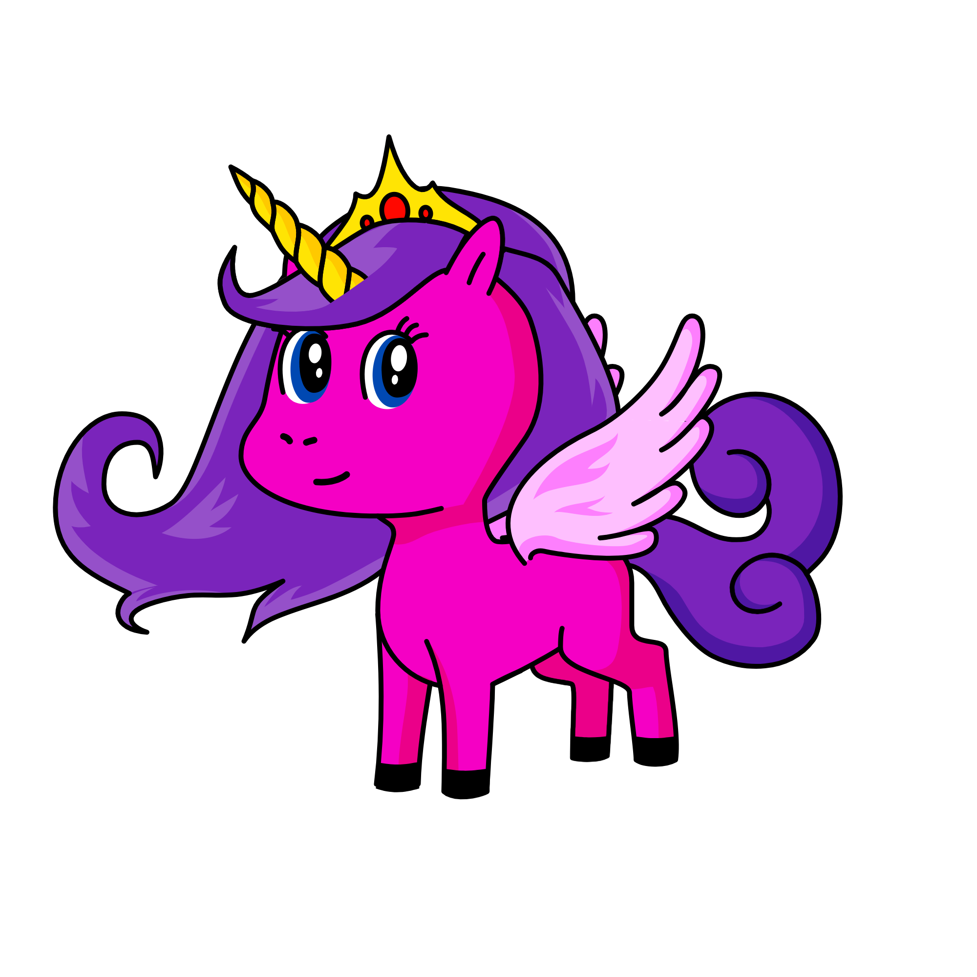 Viloet, the unicorn