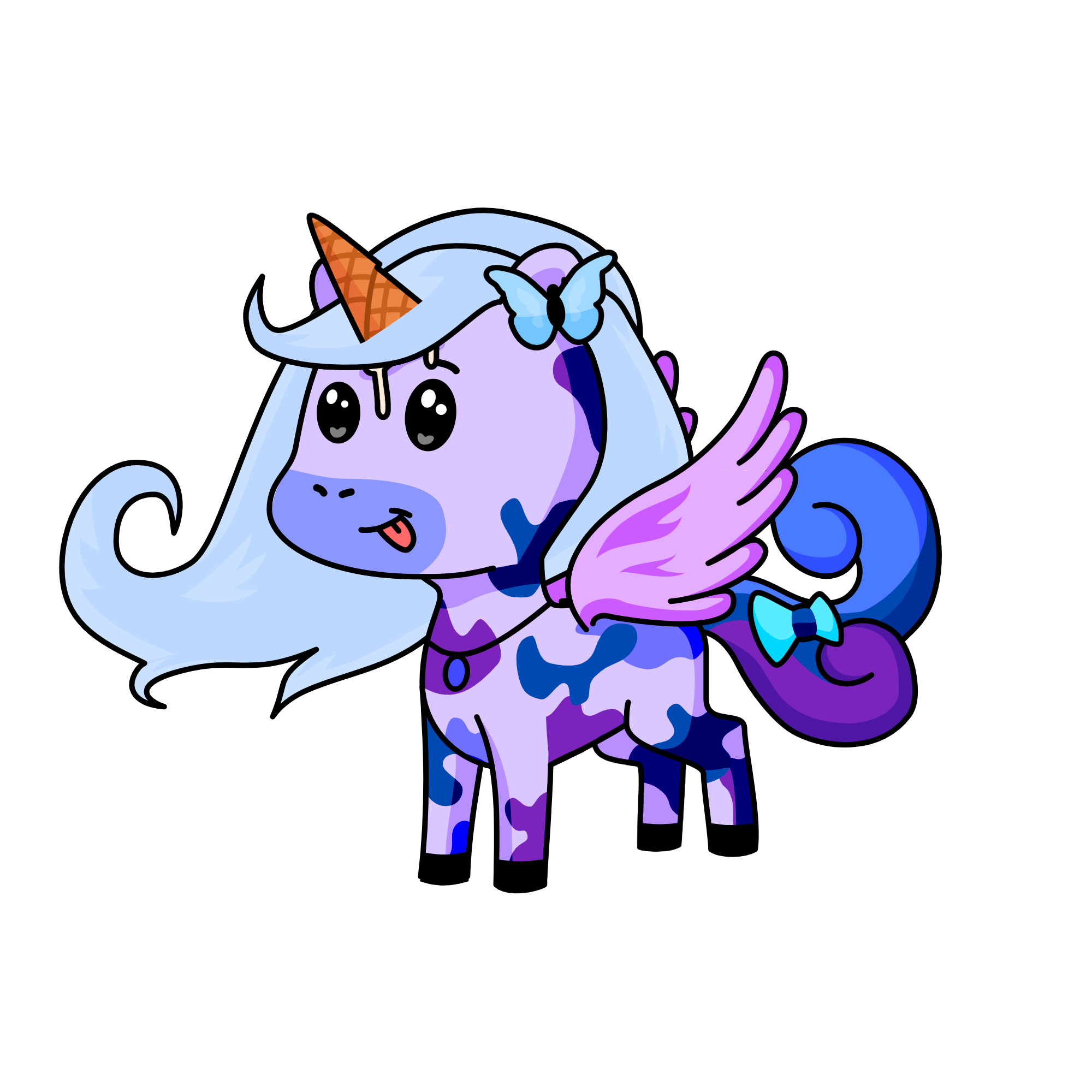 Purly, the unicorn