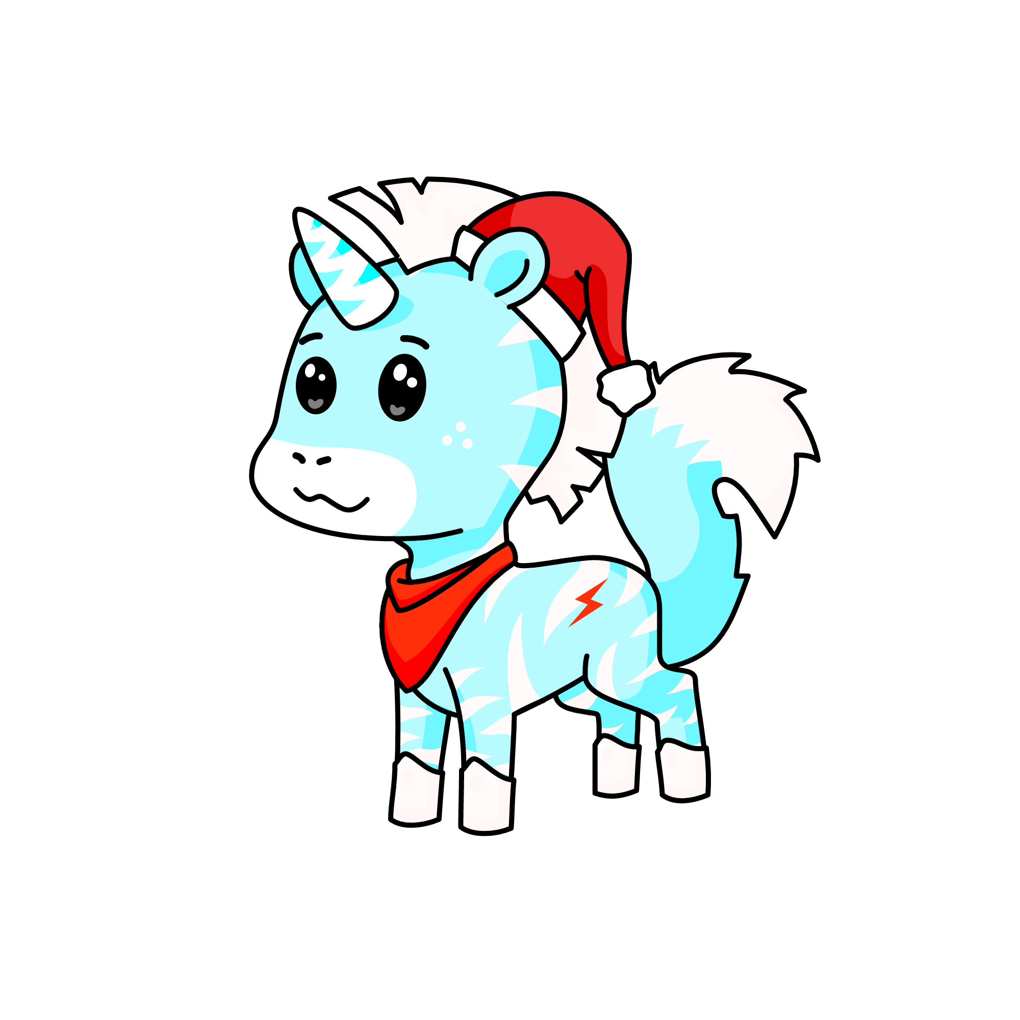 Cloudy, the unicorn