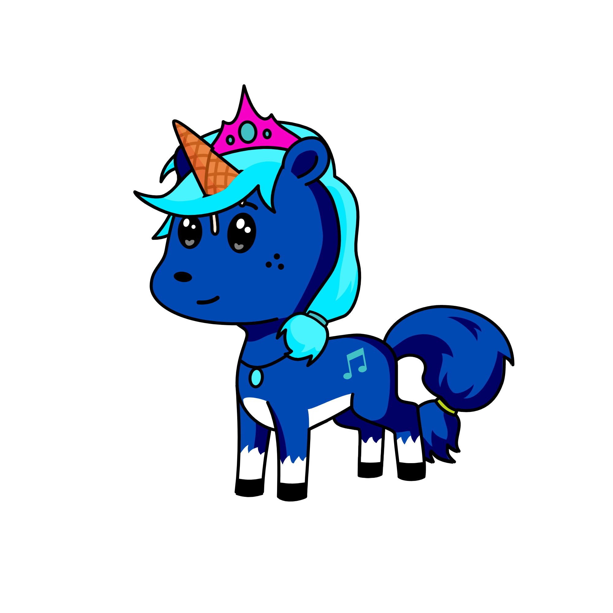 Blueberry, the unicorn