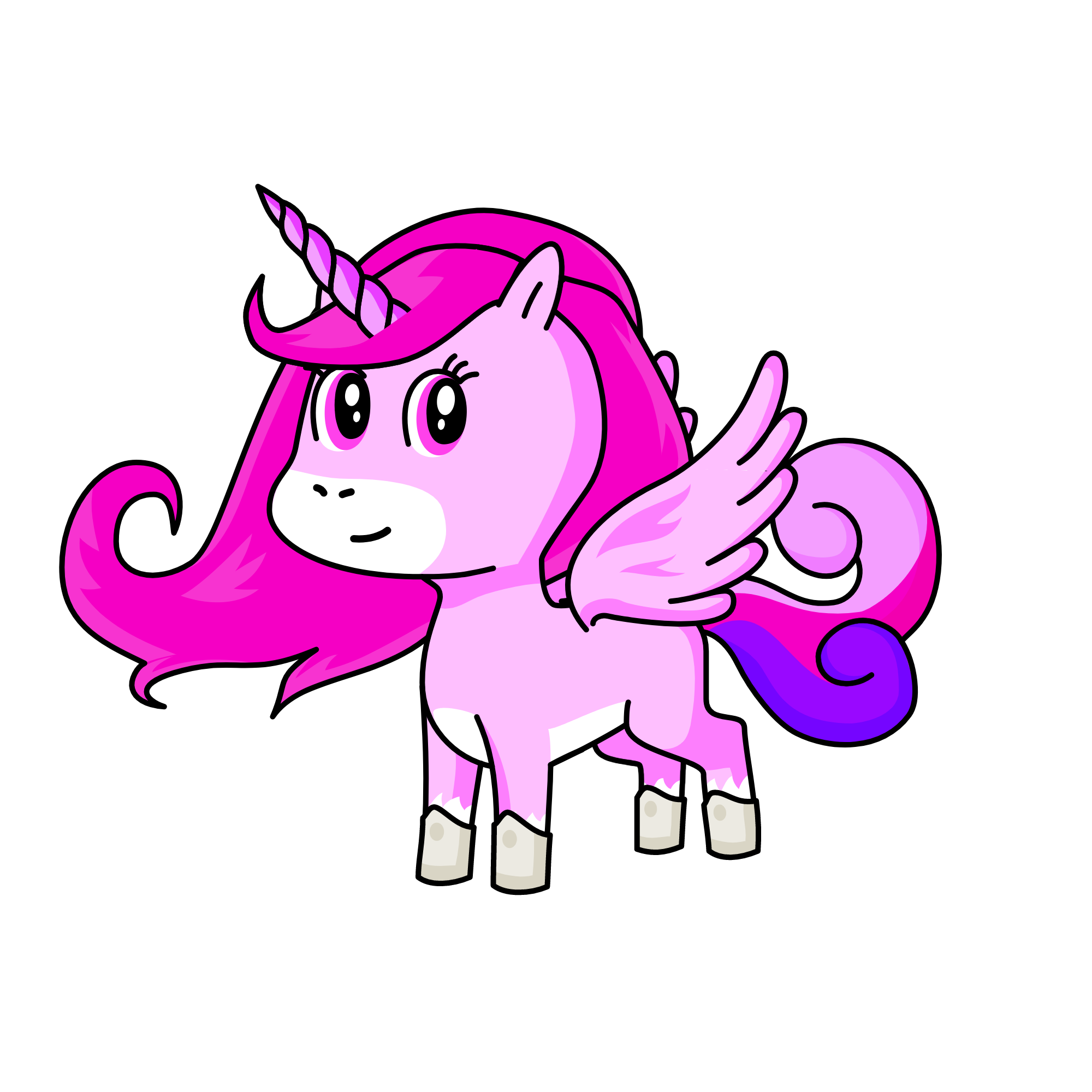 Pink, the unicorn