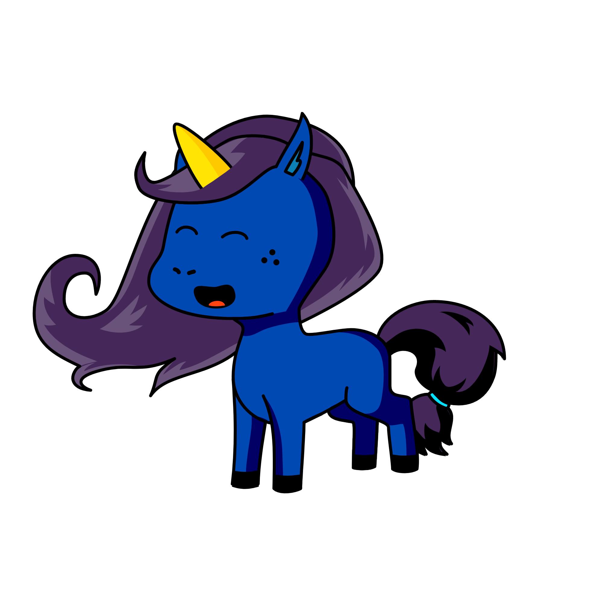 bluerbeare, the unicorn