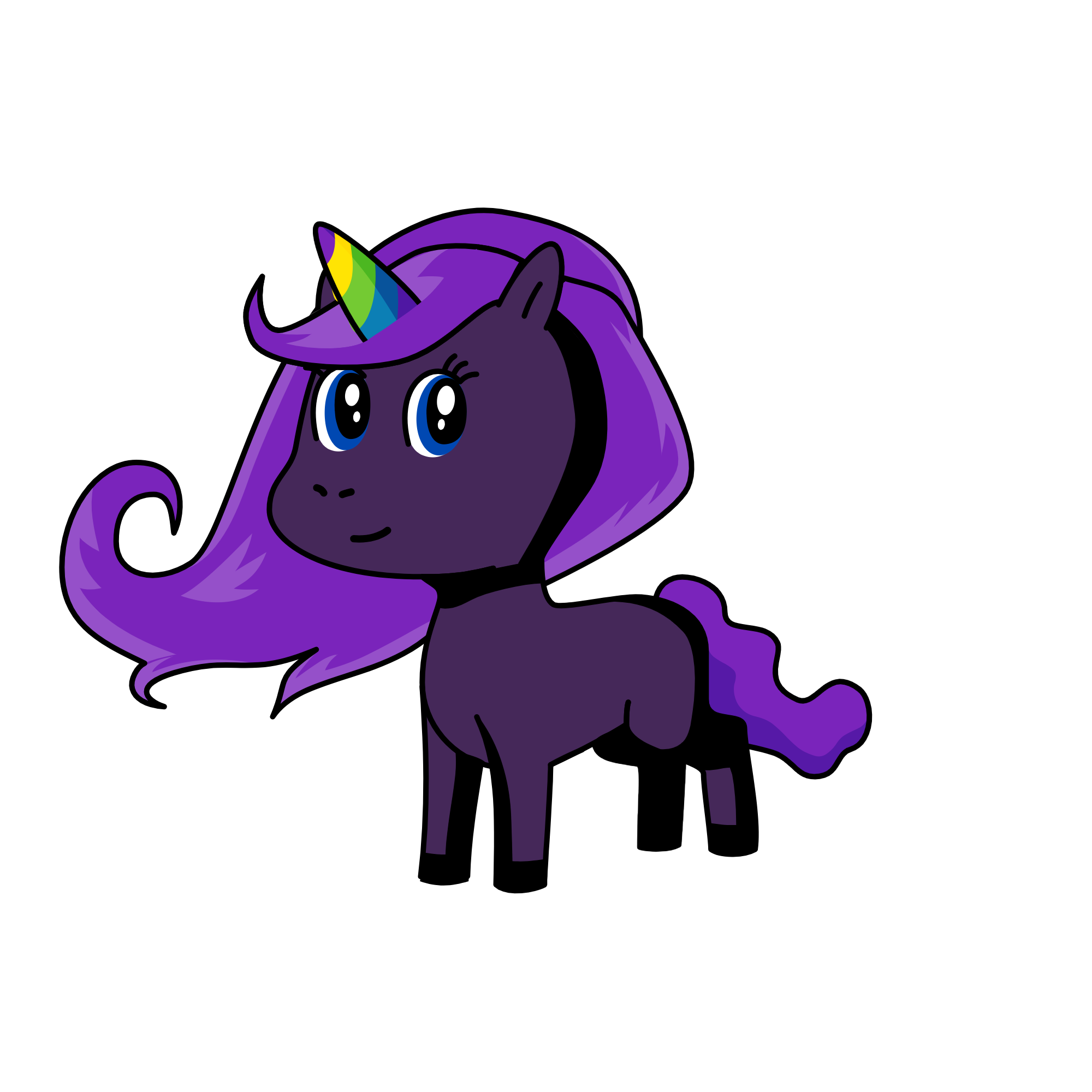 moonlight, the unicorn