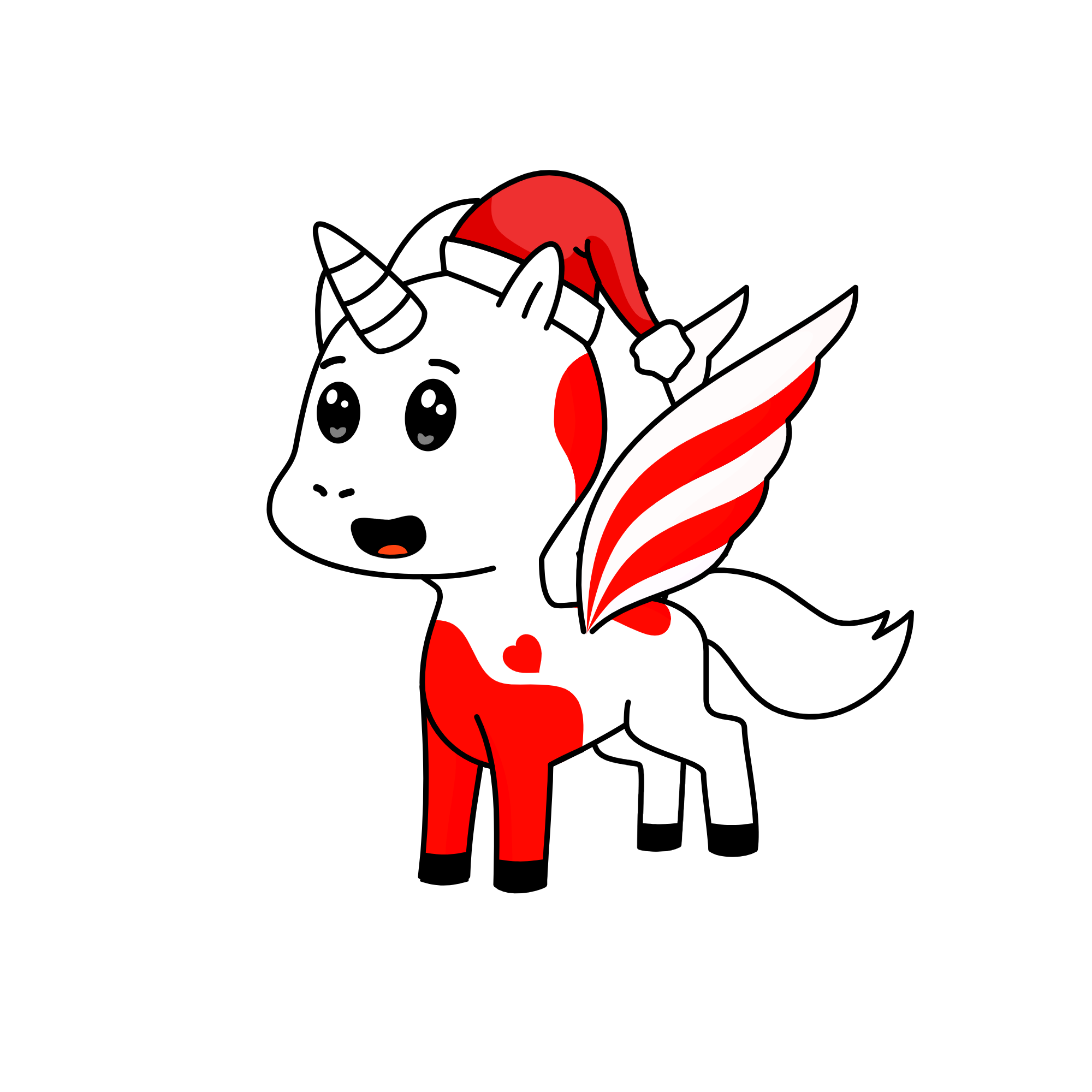 Santacorn, the unicorn