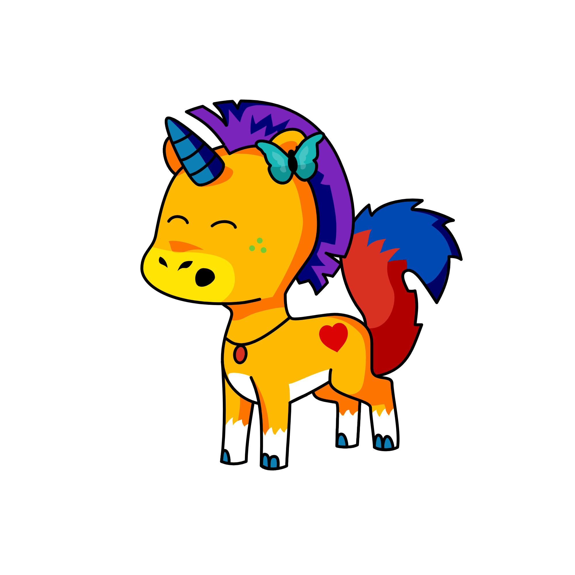 d, the unicorn