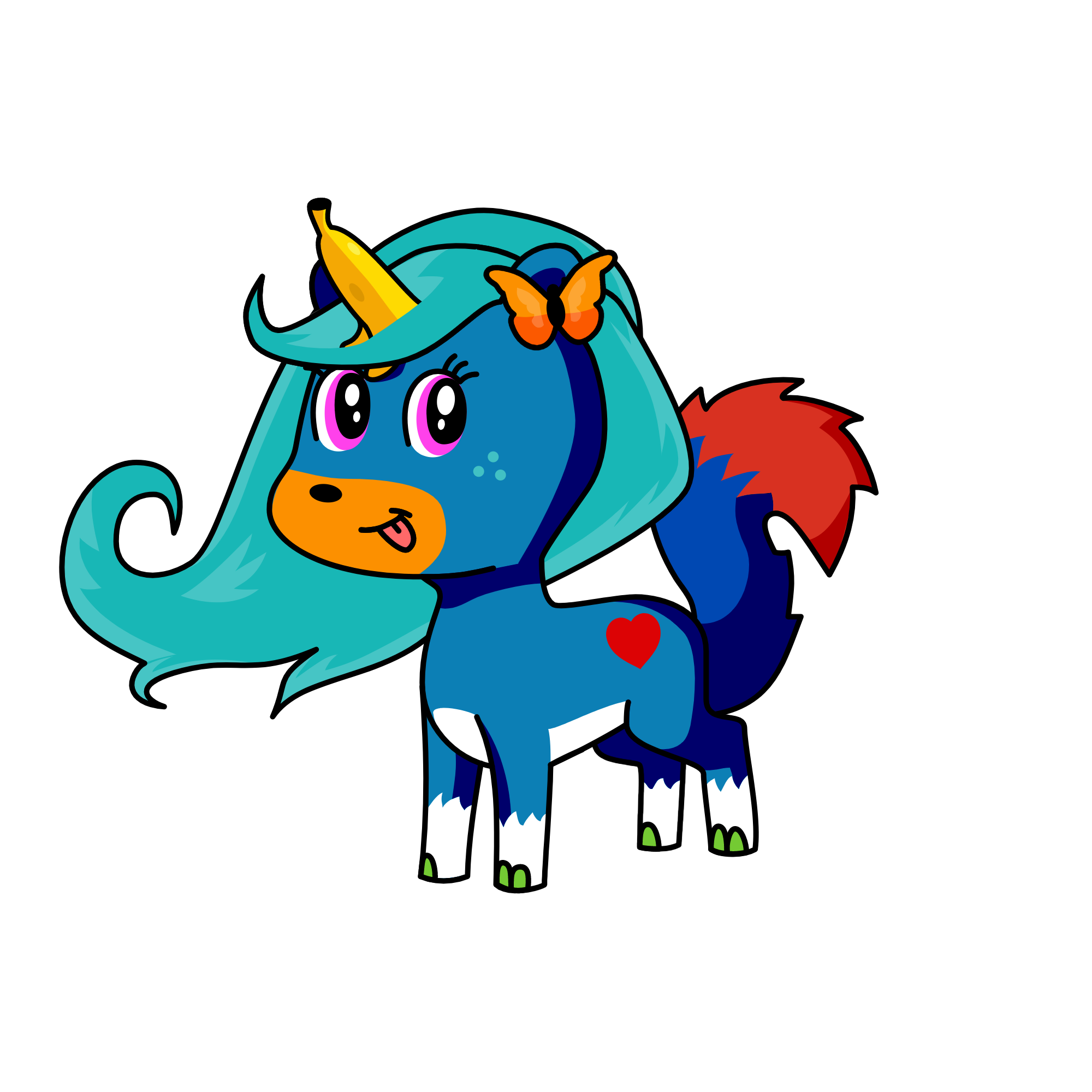 blueie, the unicorn