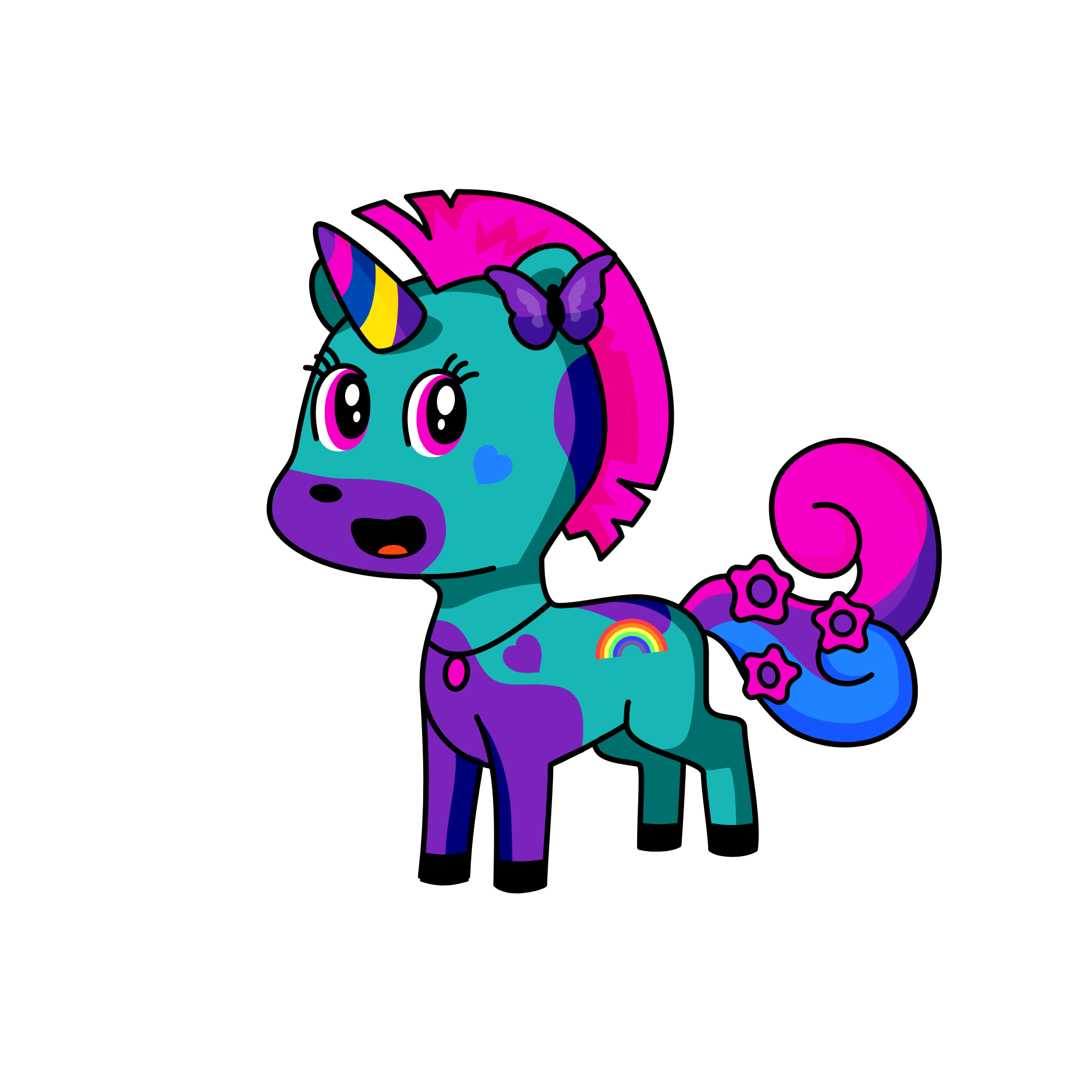 rainbow, the unicorn