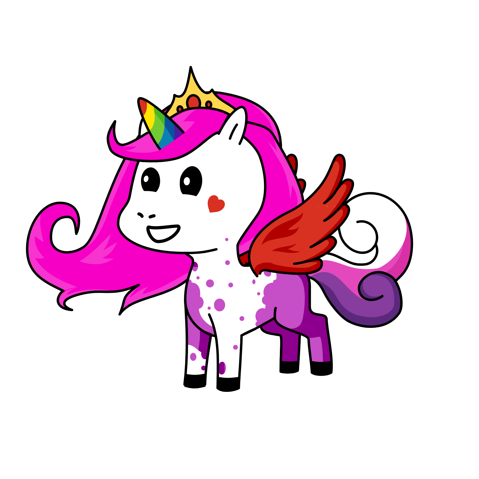 Violet, the unicorn