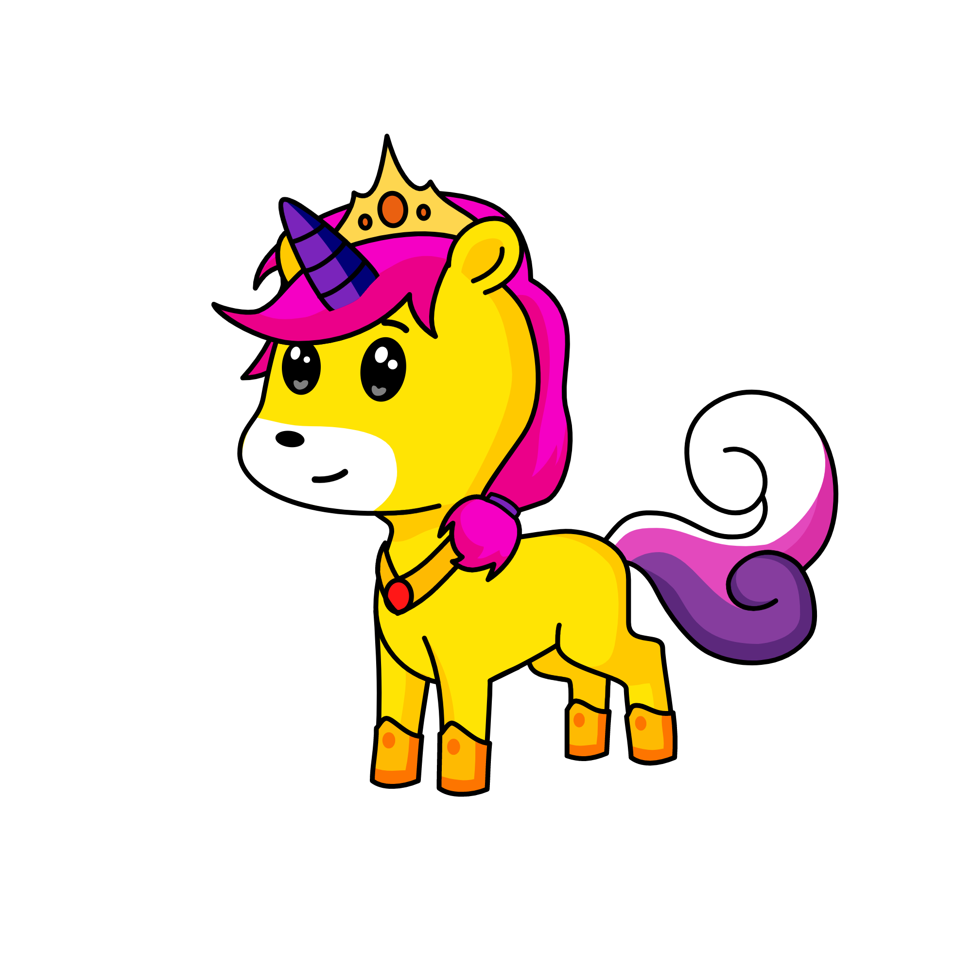 Goldicorn, the unicorn
