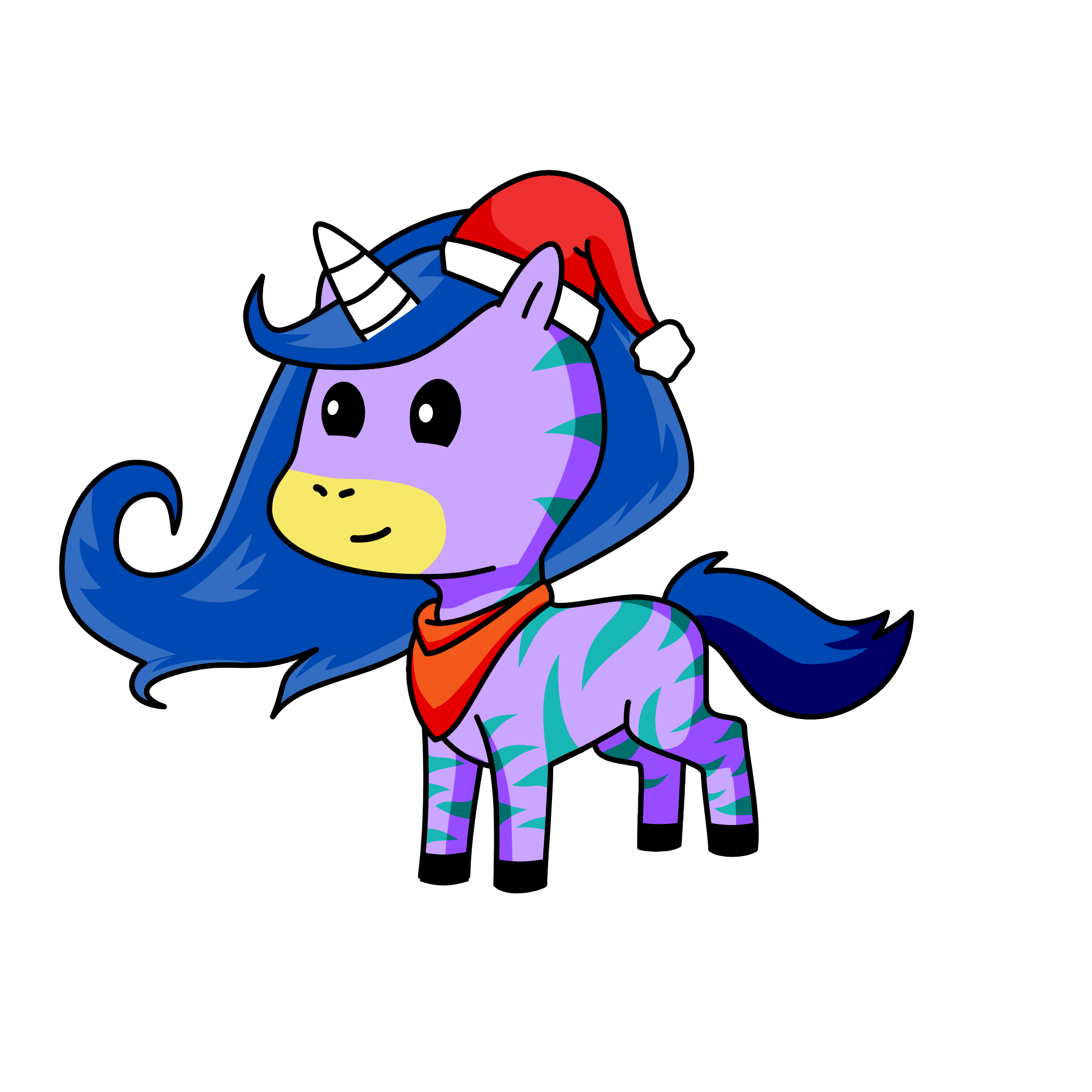 Snow corn, the unicorn