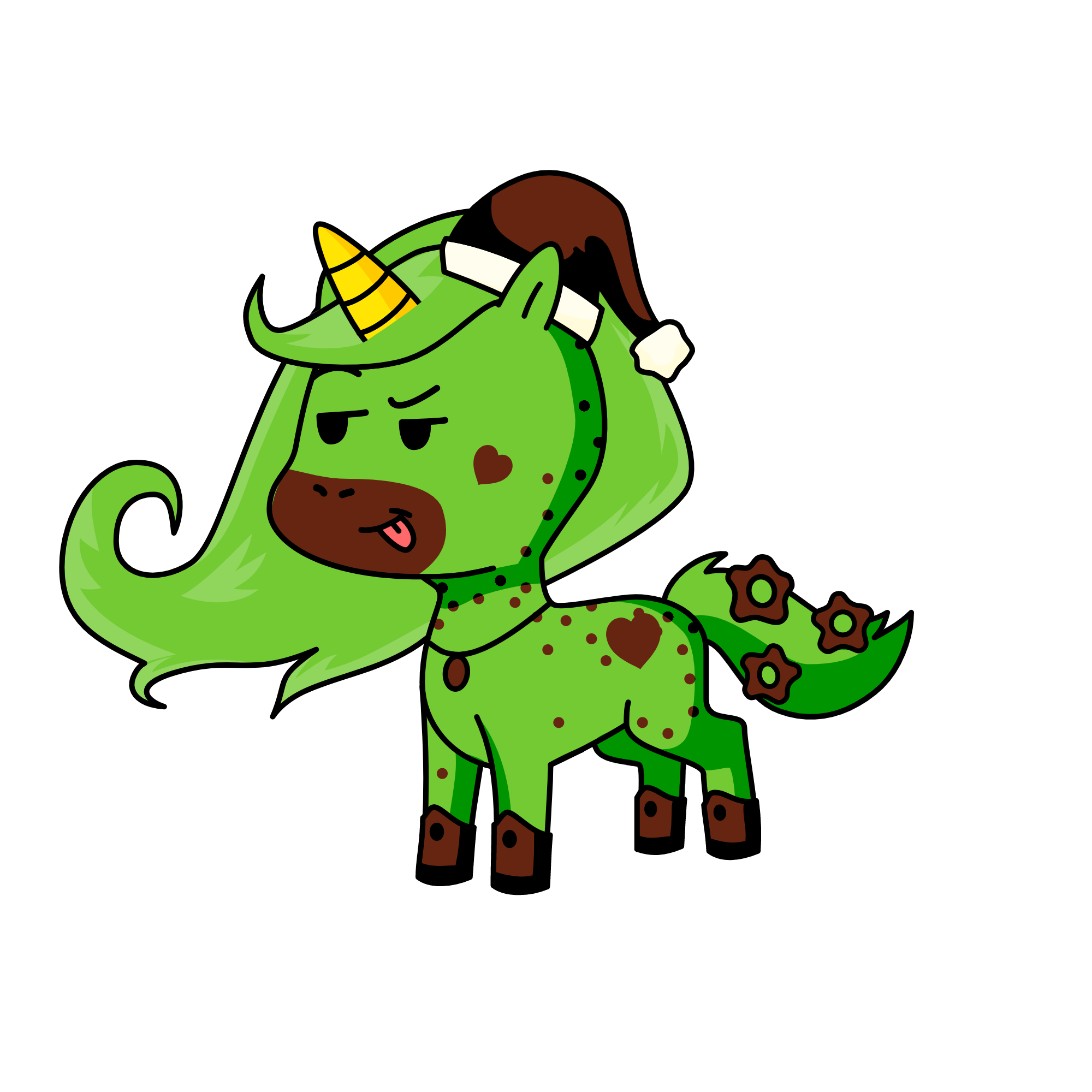 Minty Jolly Chip, the unicorn