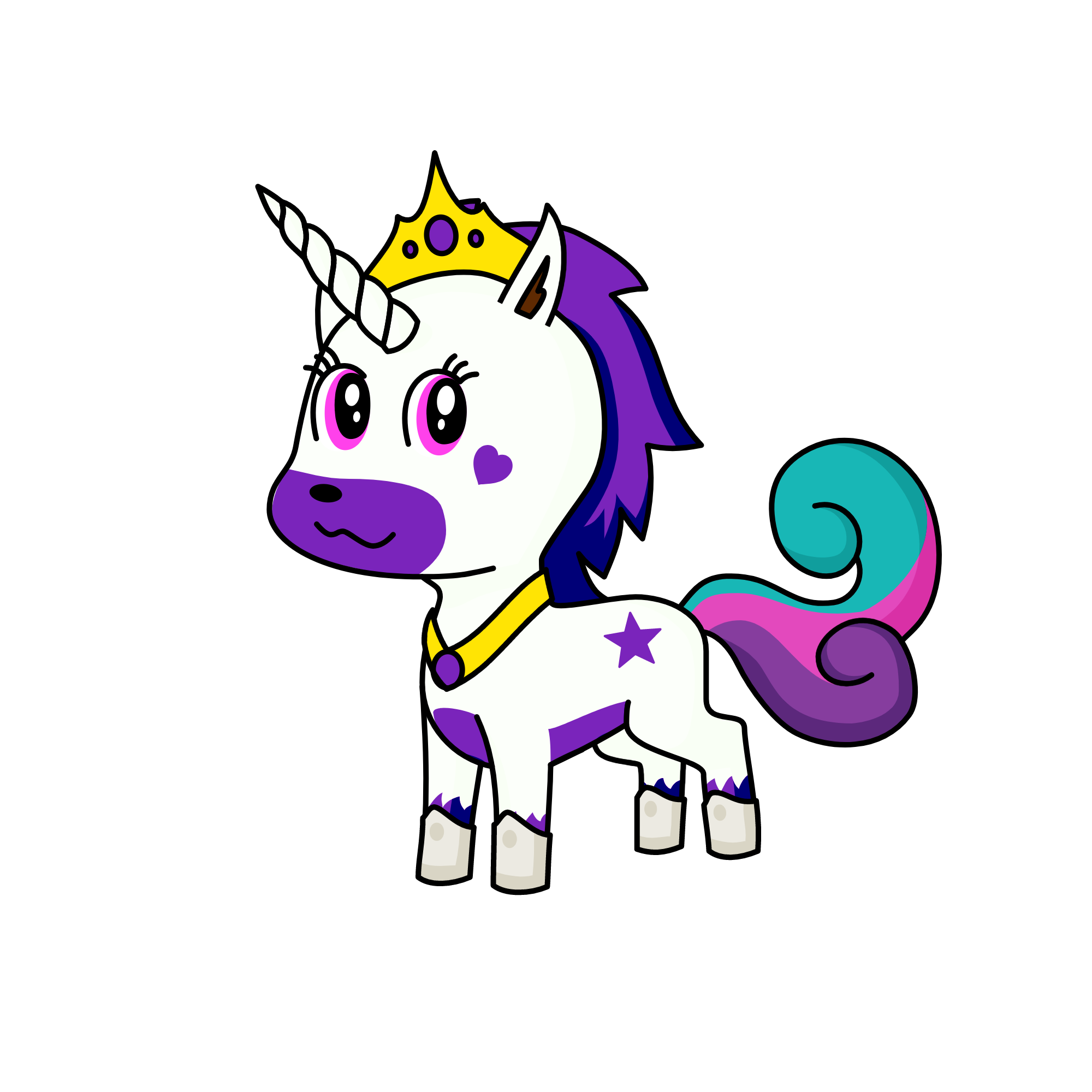 Sparkles, the unicorn
