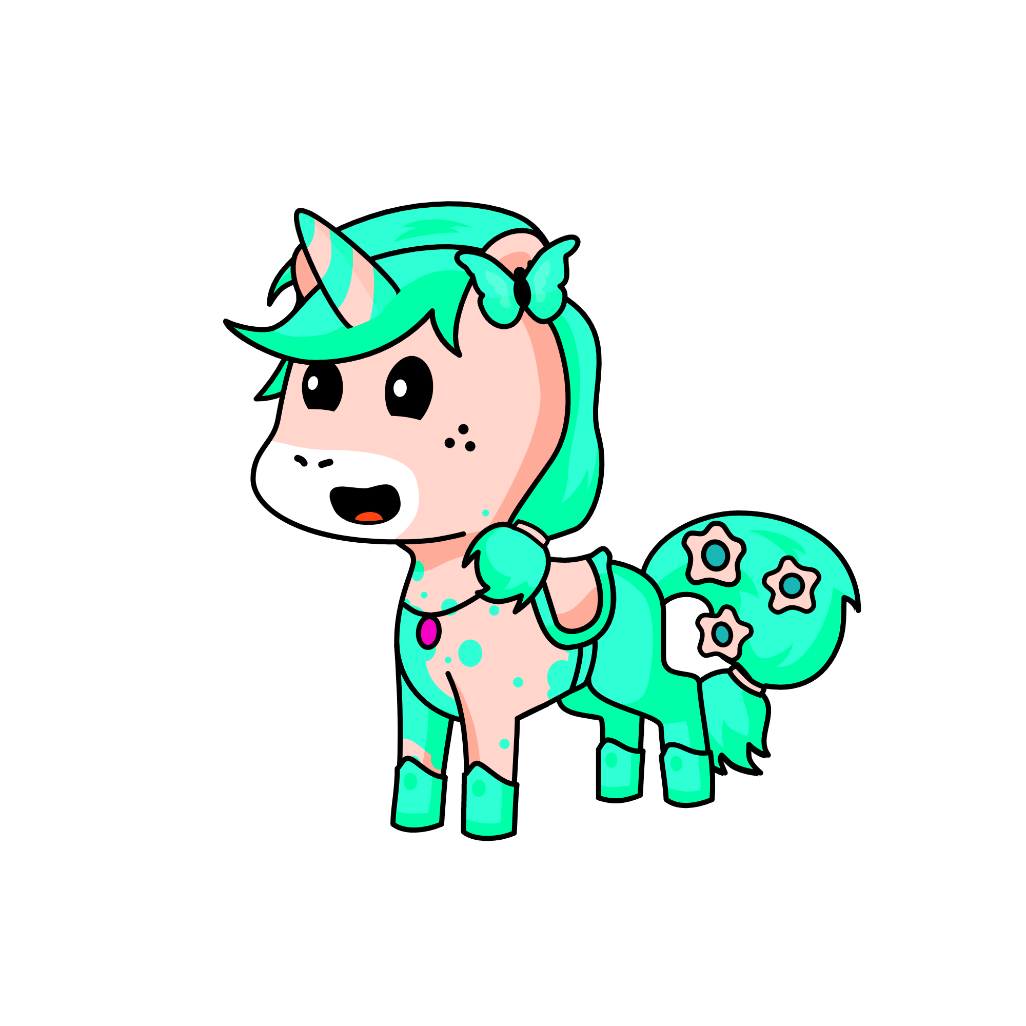 Baby Cotton, the unicorn