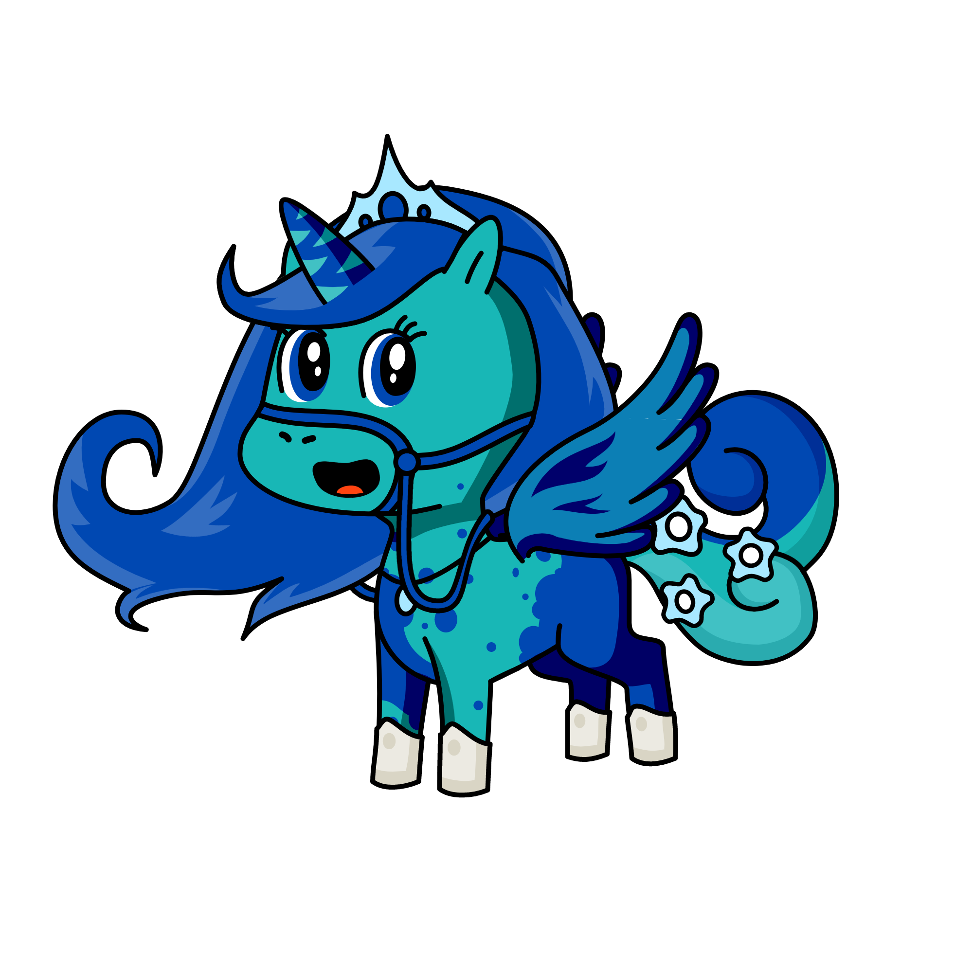 Sapphire, the unicorn