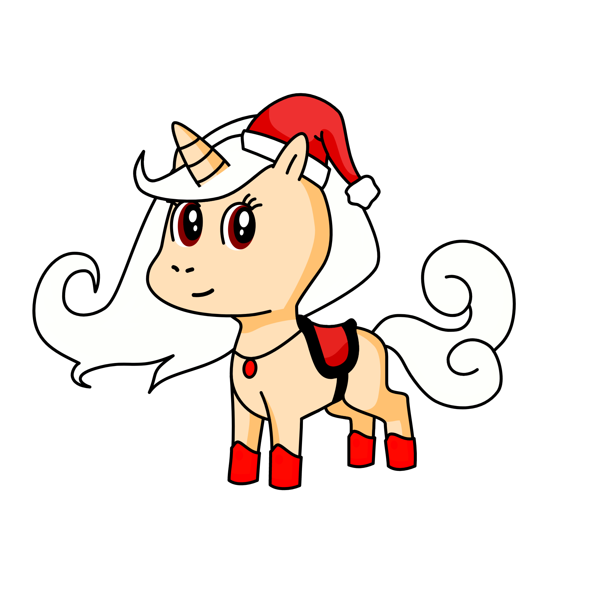 Mrs. Claus, the unicorn