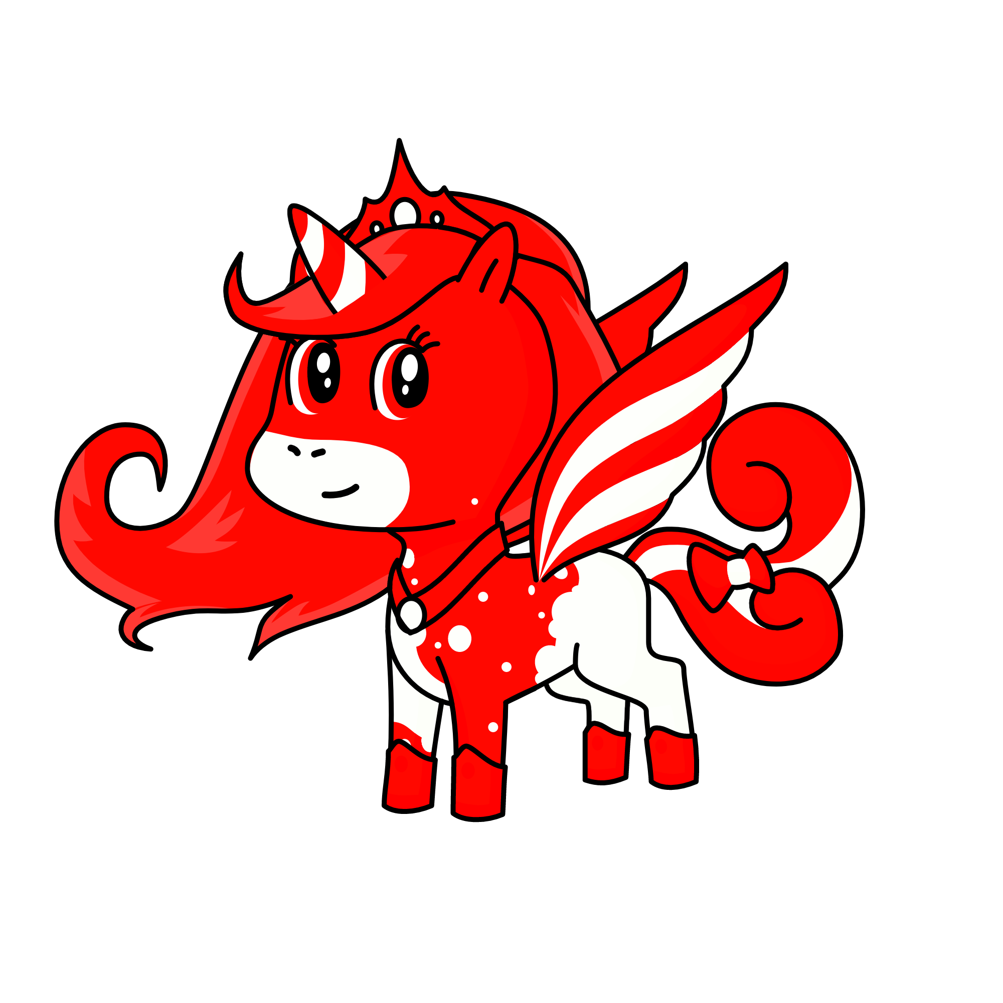 candy cane, the unicorn