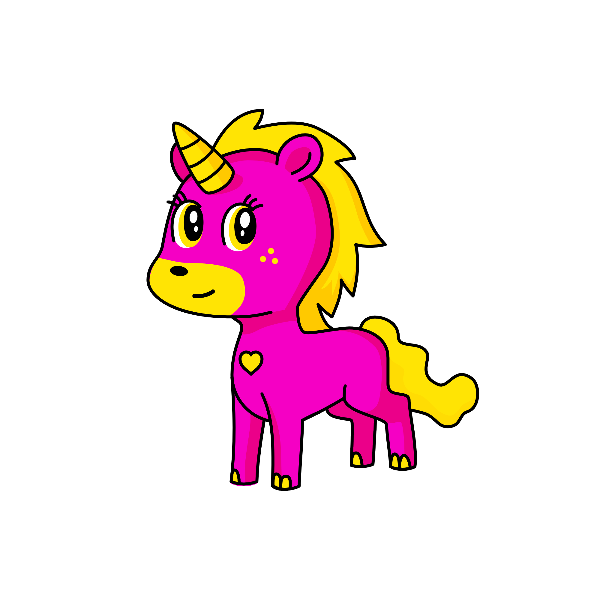 pink, the unicorn