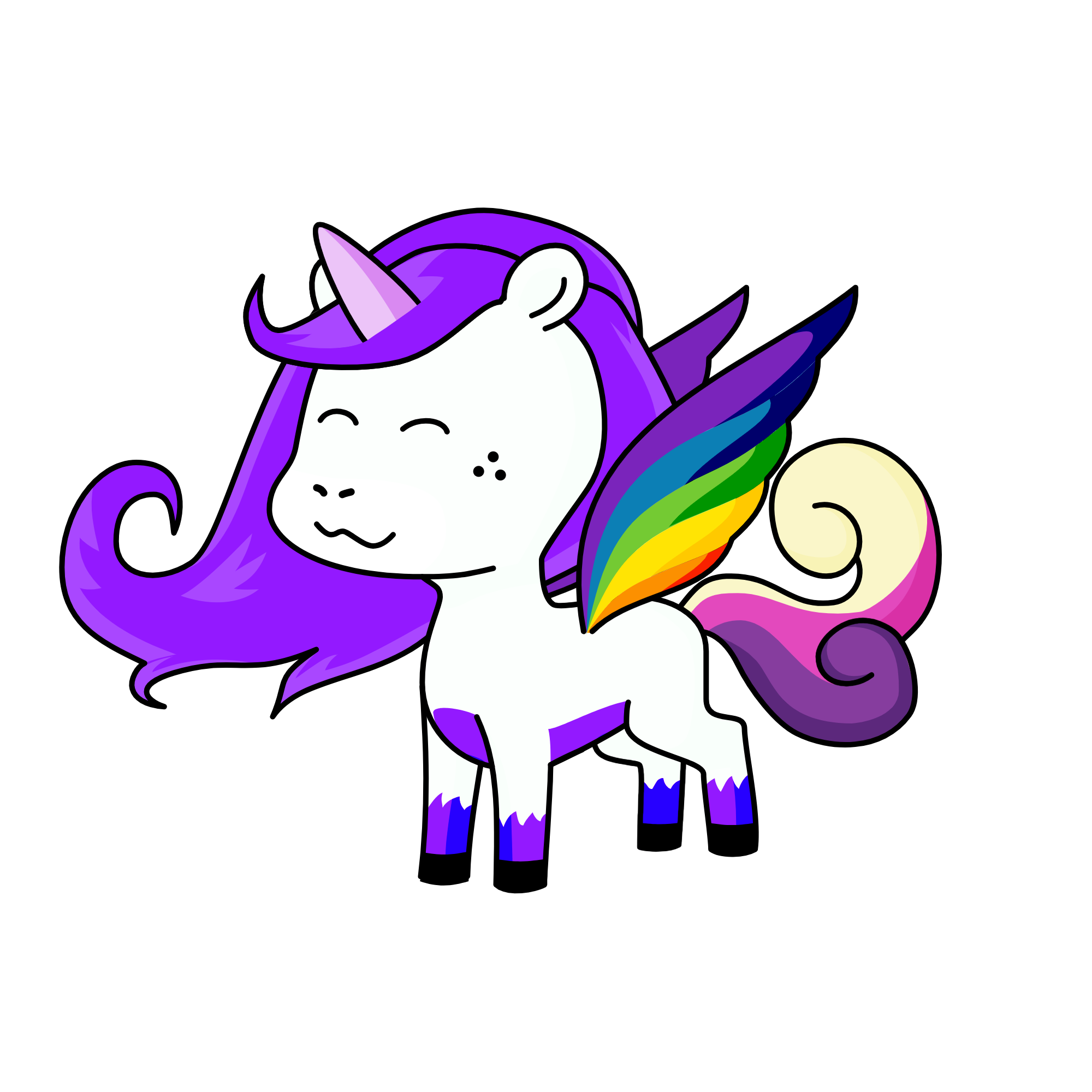 cute, the unicorn