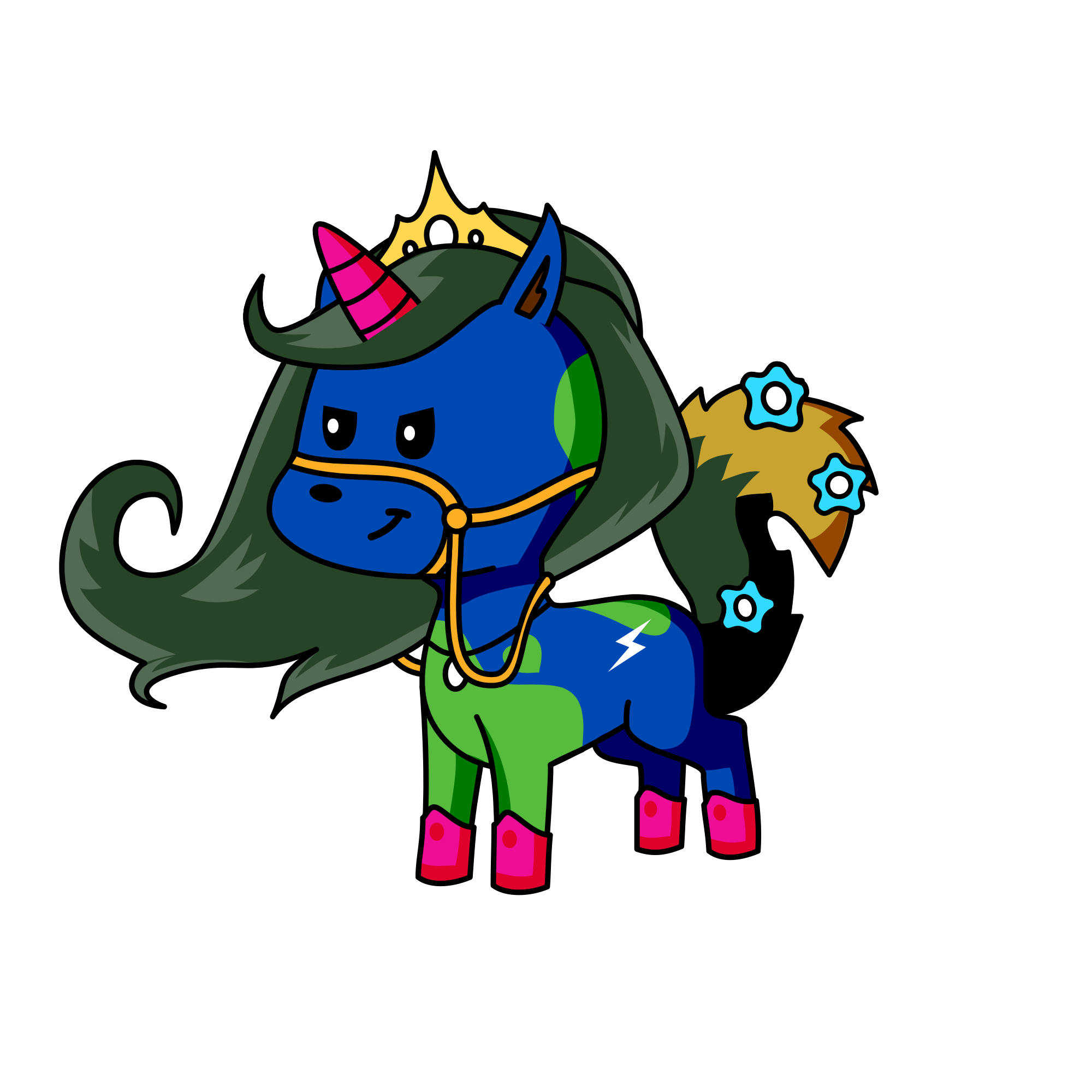Qwe, the unicorn