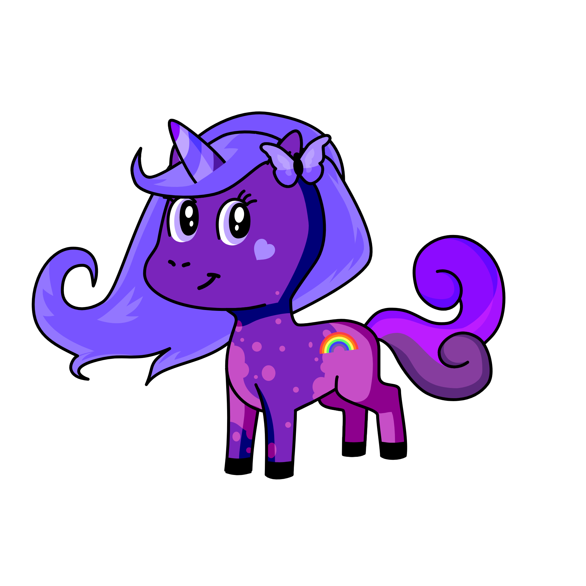 pruple, the unicorn