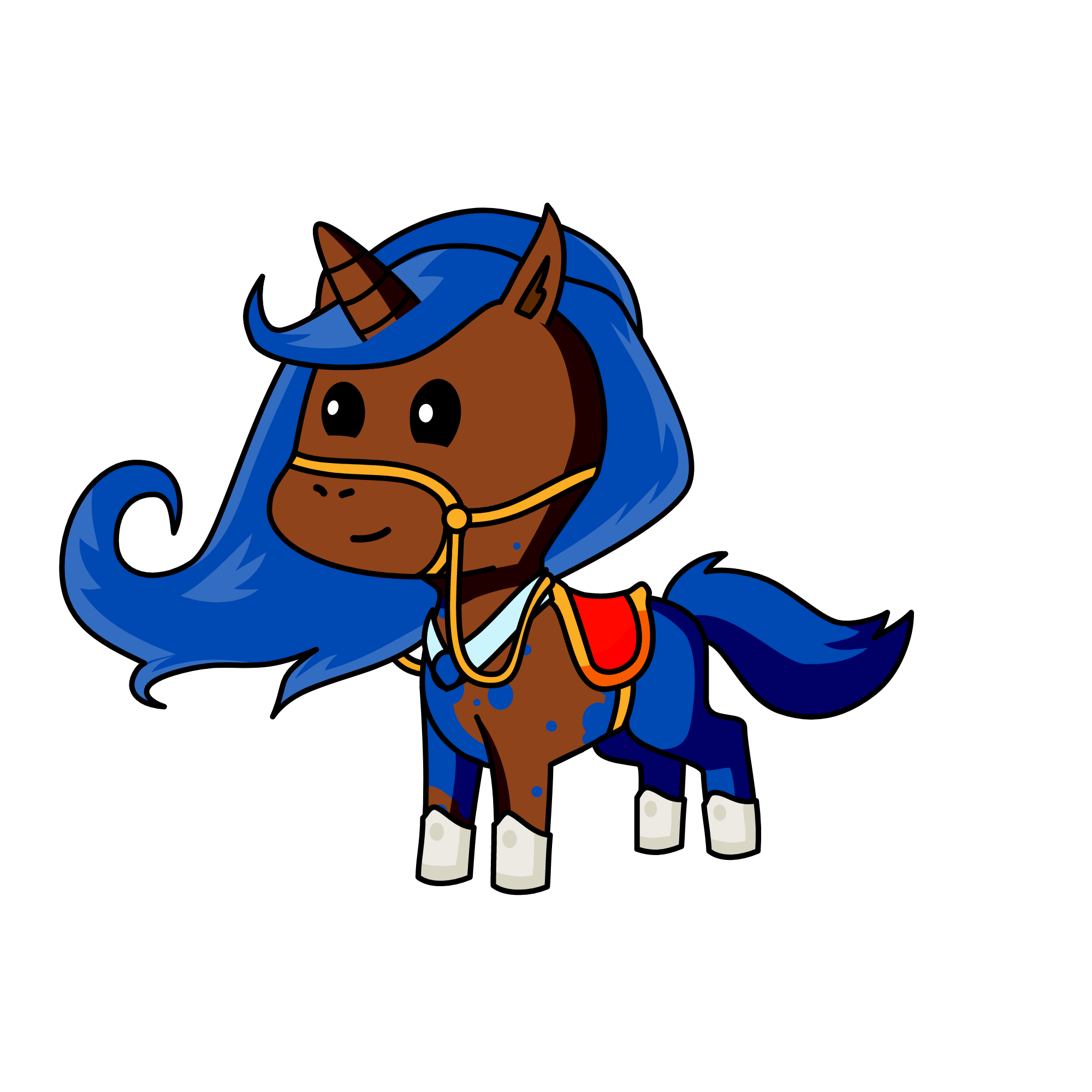 Sapphire, the unicorn