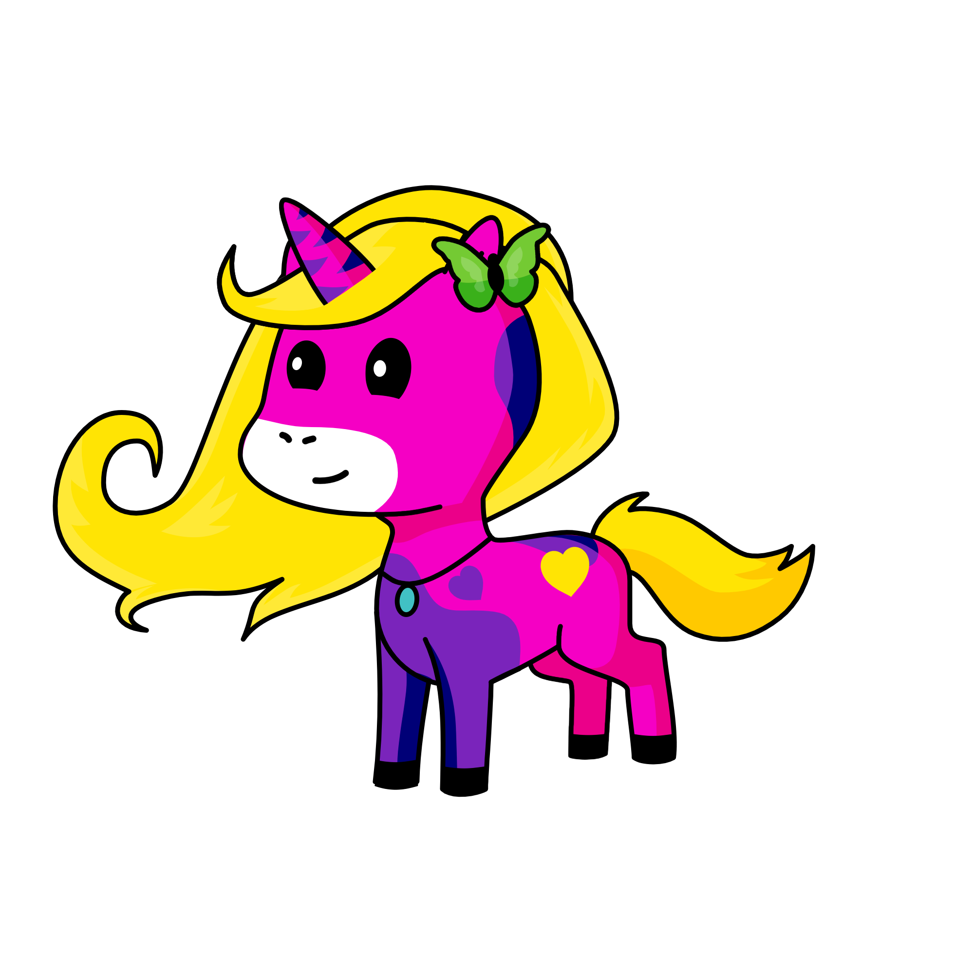 Pinky, the unicorn