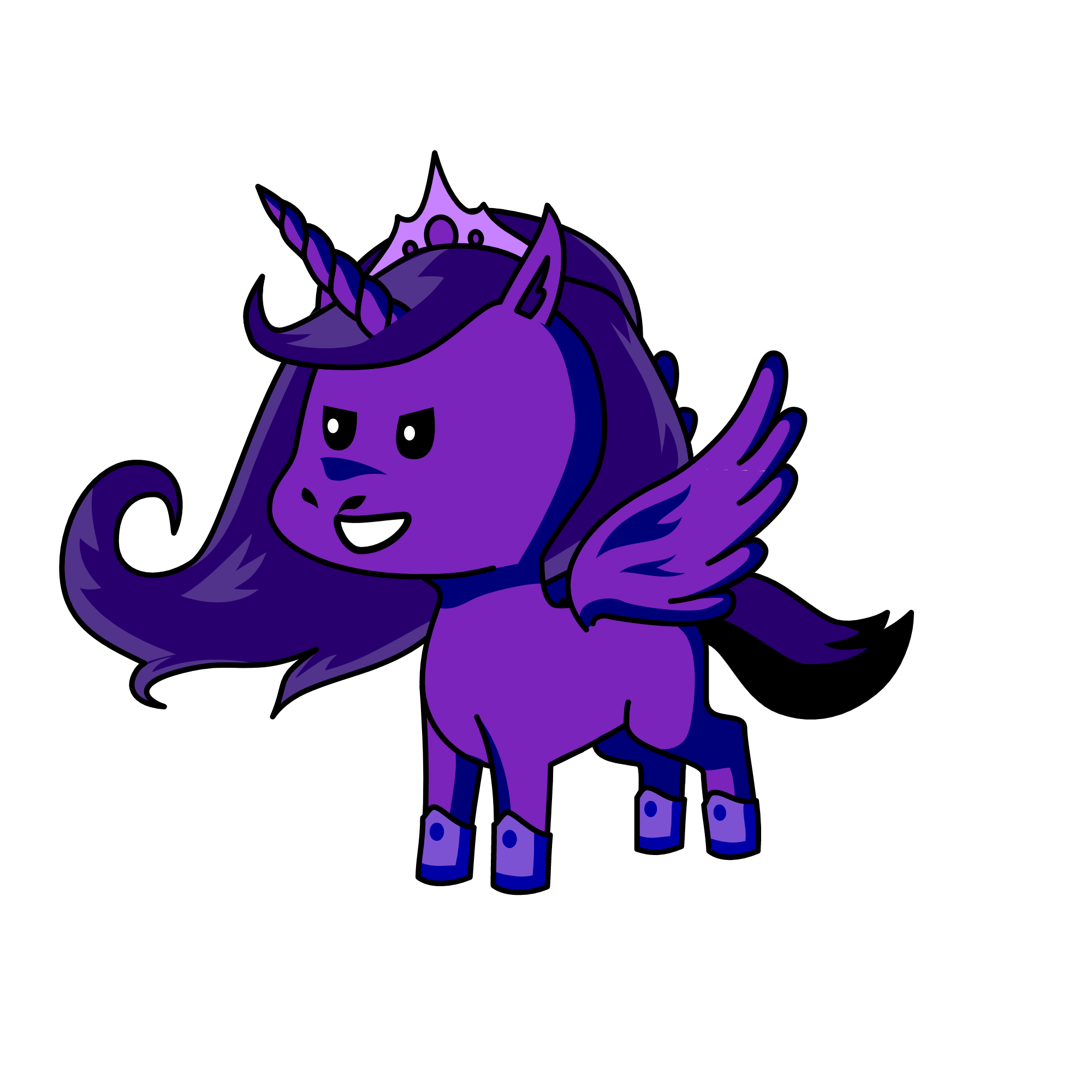 Violet, the unicorn