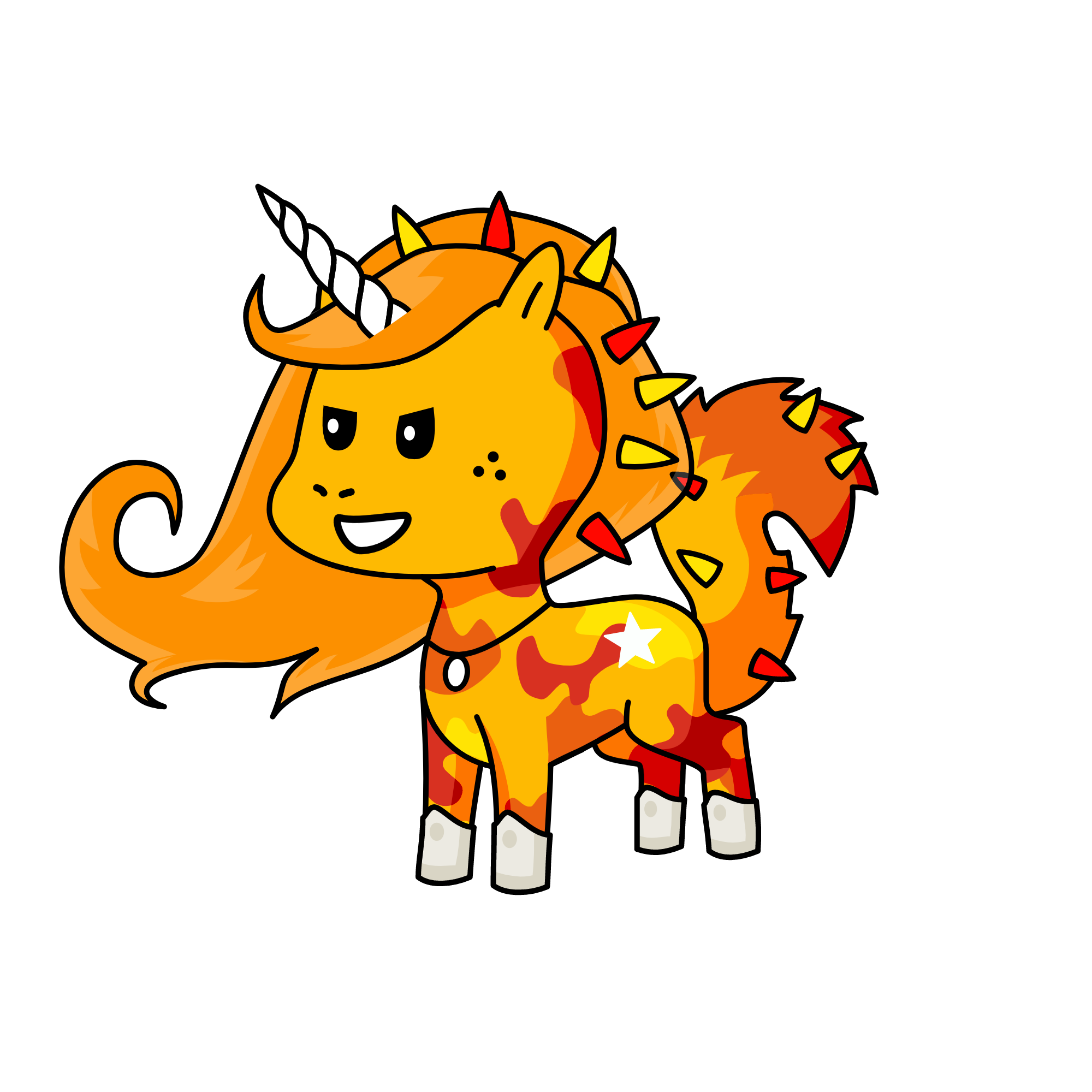 Fire, the unicorn