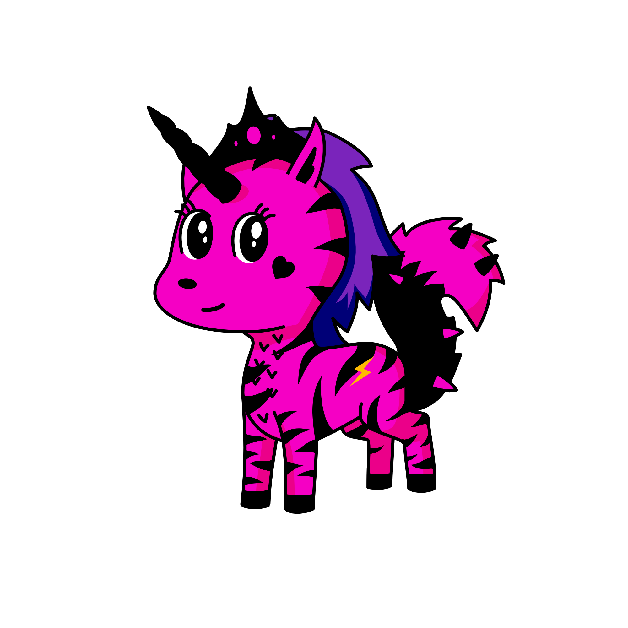 black pink, the unicorn